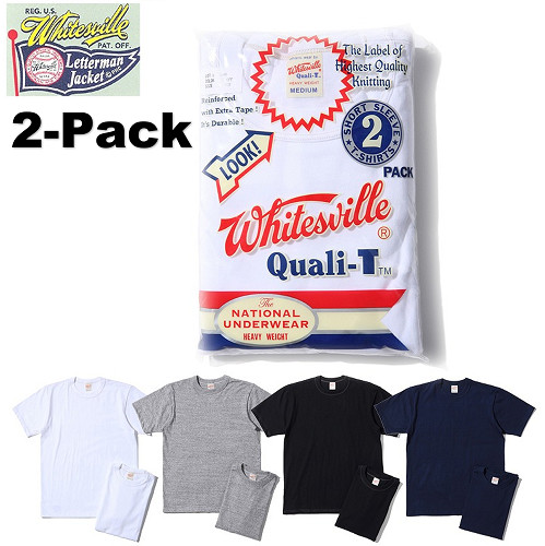 WHITESVILLE T-SHIRT WV73544 2-PACK White Toyo Enterprise NEW Expedited Shipping