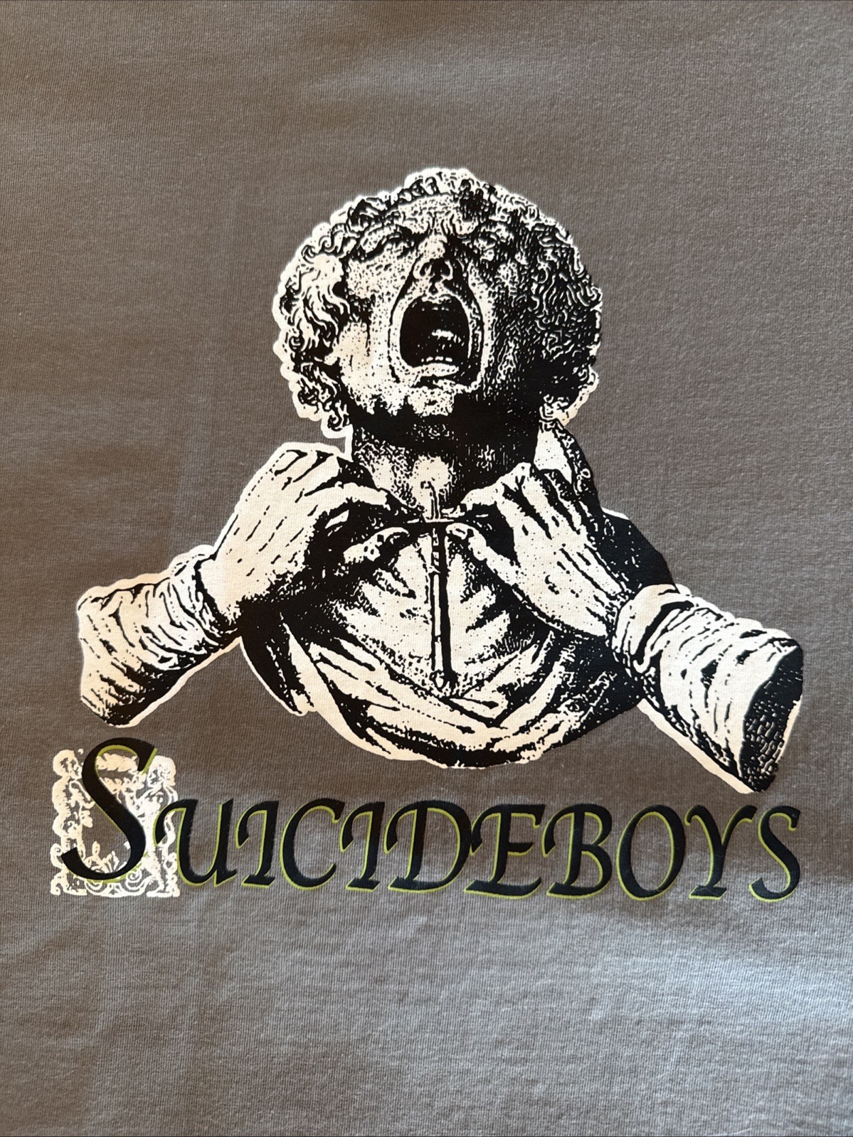 Suicide Boys G59 « Finding Shelter In My Larynx » T Shirt Mens Large Hip Hop EUC