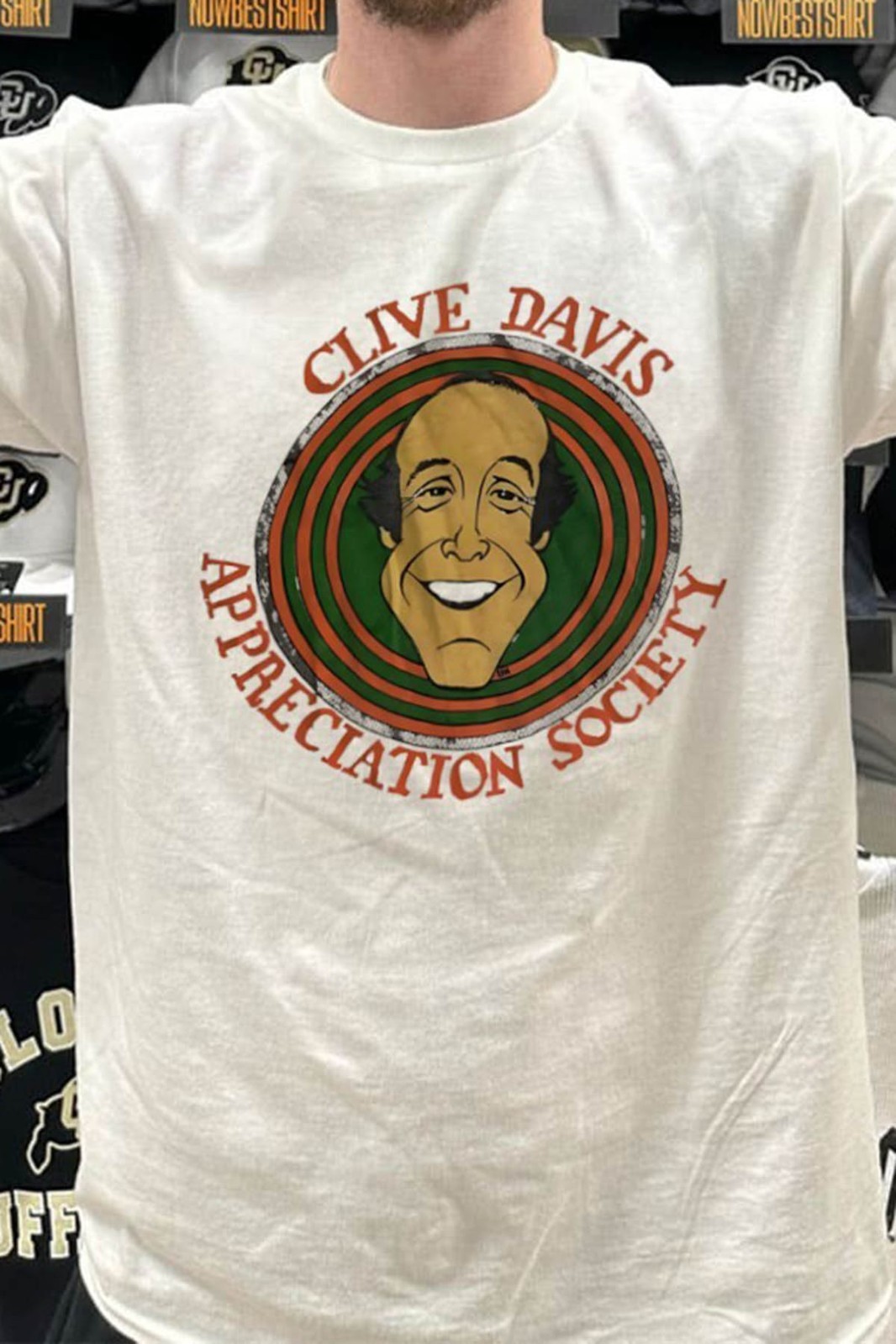 Clive Davis Appreciation Society Graphic T Shirt White S-5XL