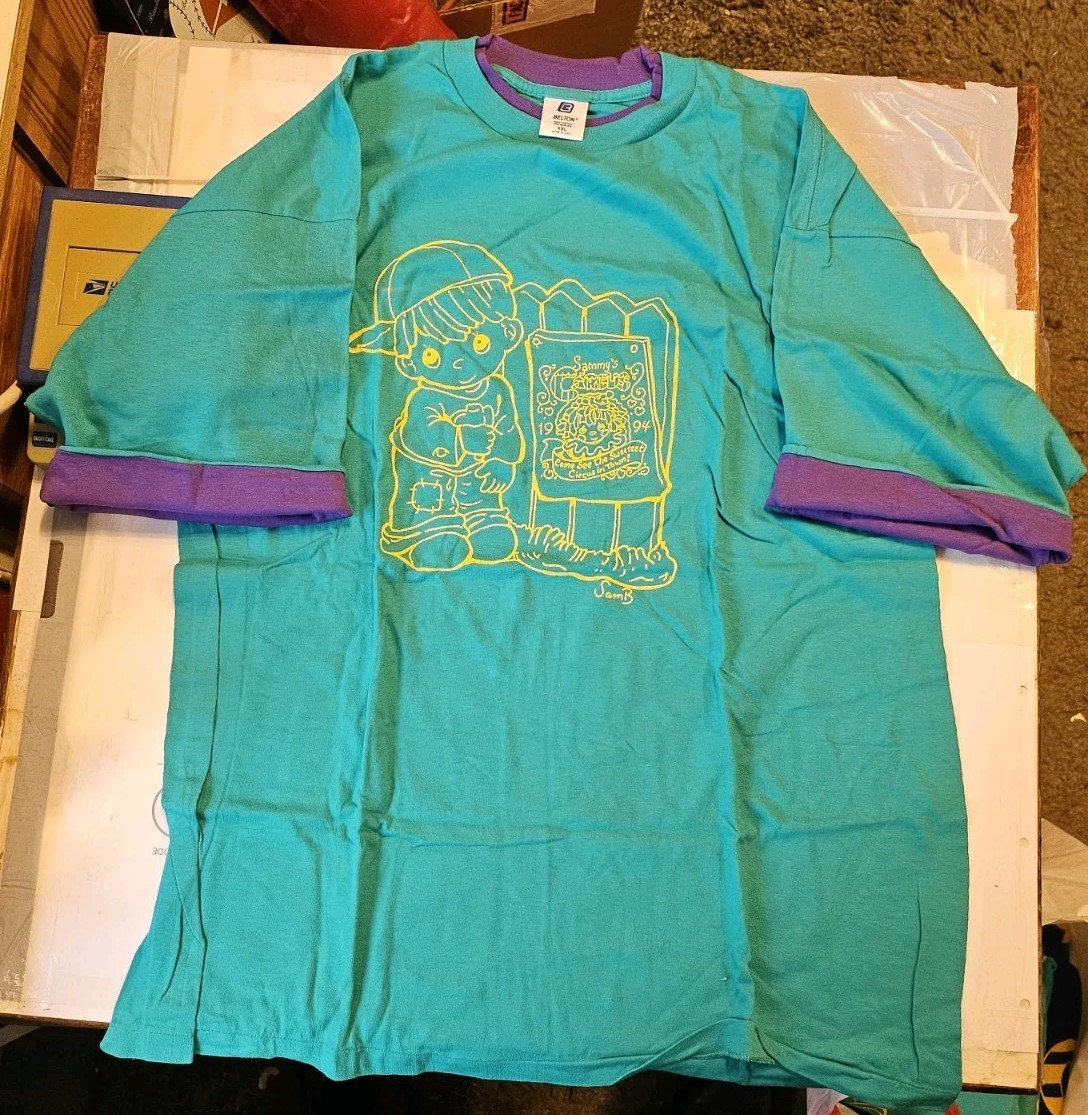 PRECIOUS MOMENTS DOUBLE SIDED TWO TONE T-SHIRT « SAMMY&rsquo;S CIRCUS » 2XL