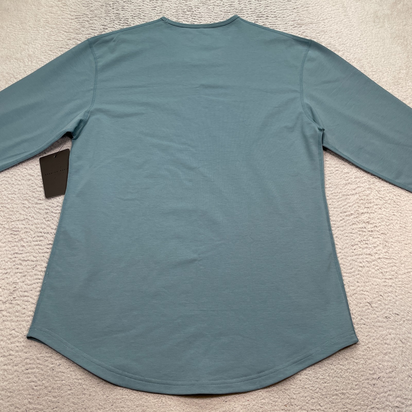 BYLT Drop Cut LUX Long Sleeve Stretch Blue Shirt Men&rsquo;s Large NWT