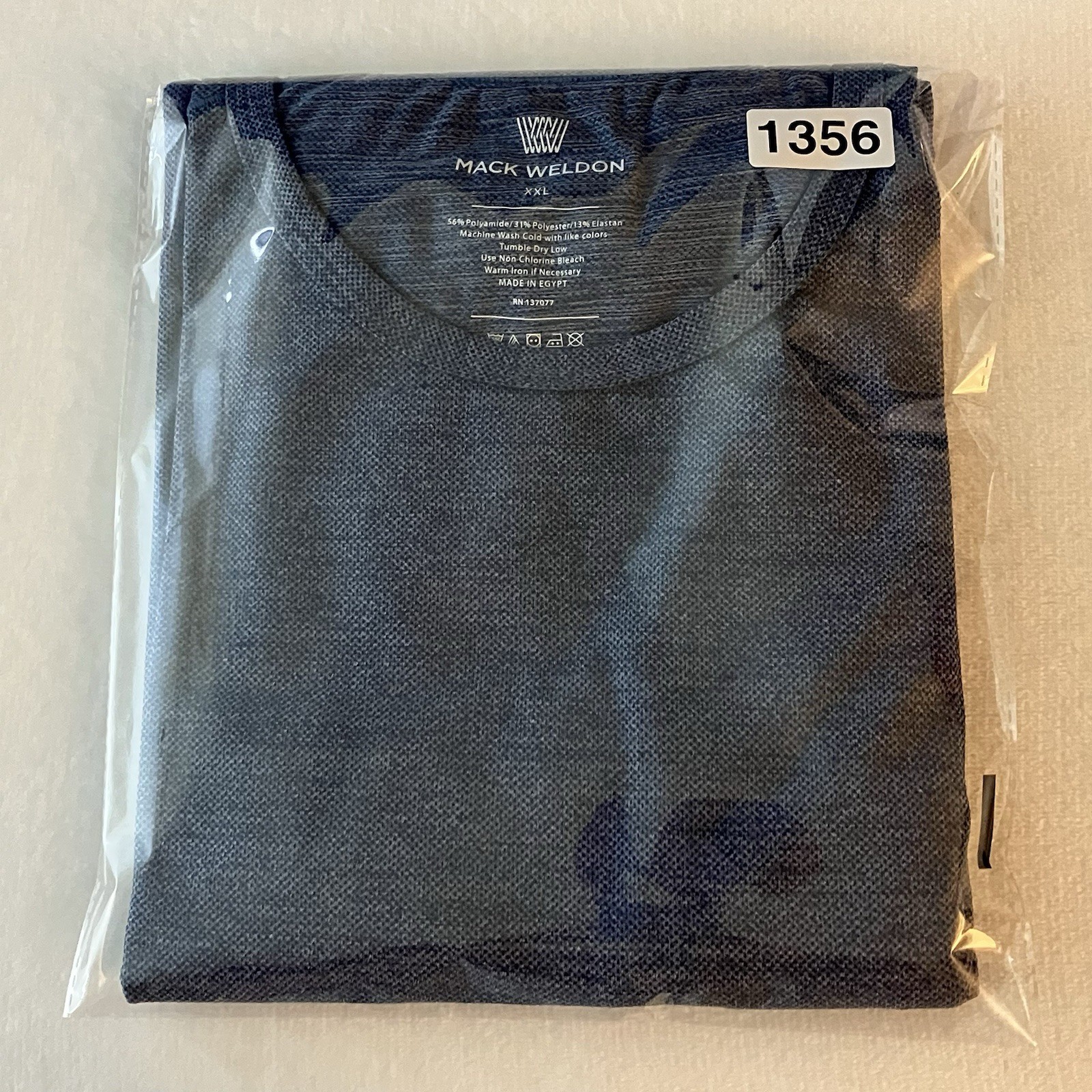 Mack Weldon Shirt Mens 2XL Blue Short Sleeve Crew Casual Lightweight Daily Wear