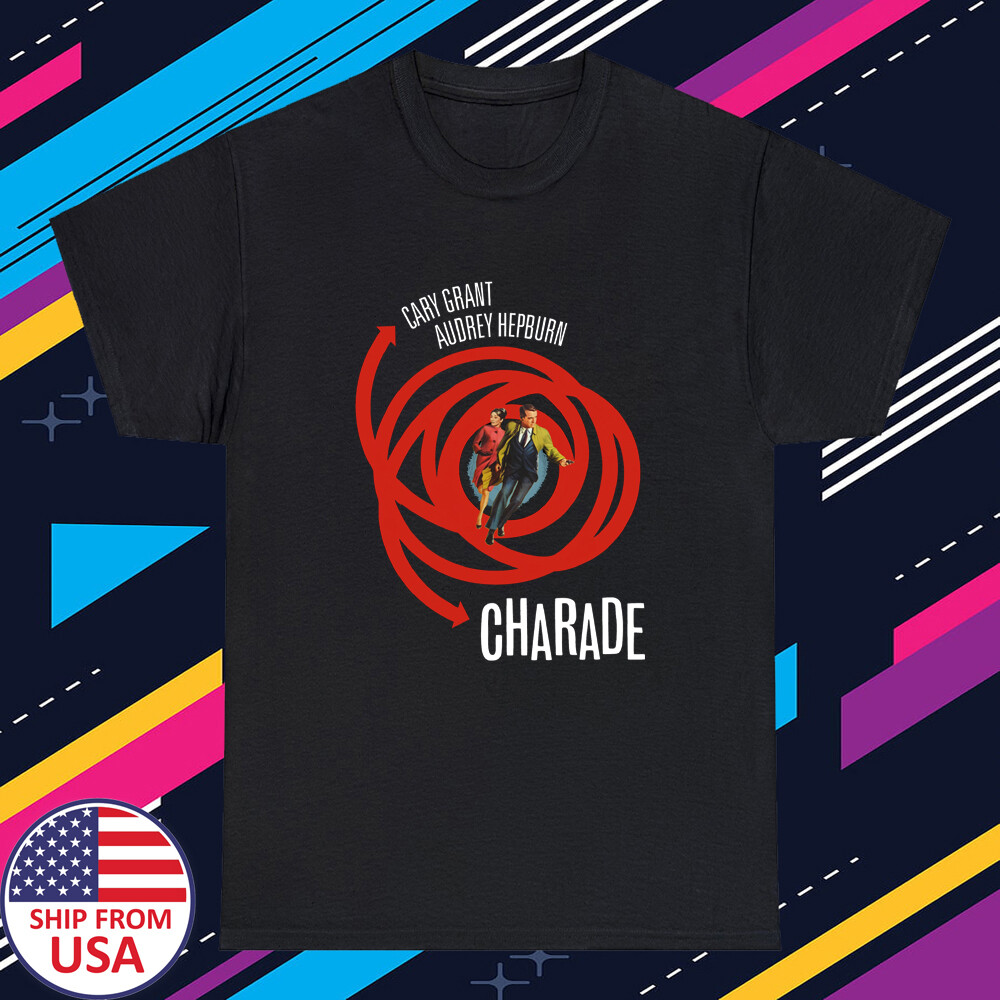Charade 60&rsquo;s 1960 Movie Men&rsquo;s Black T-Shirt Size S-5XL