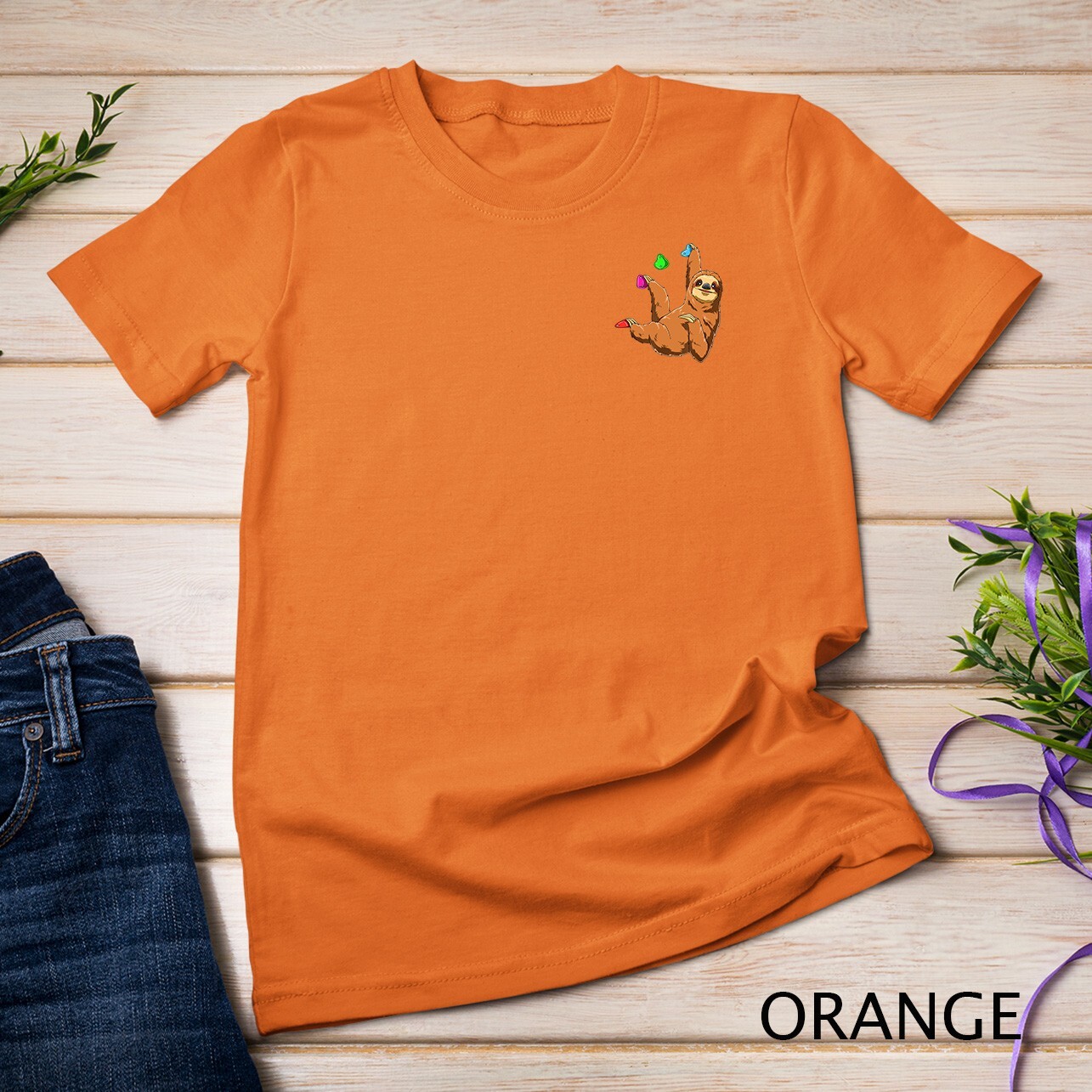 Chilled Sloth – Bouldering and Rock Climbing Gift T-Shirt Unisex T-shirt