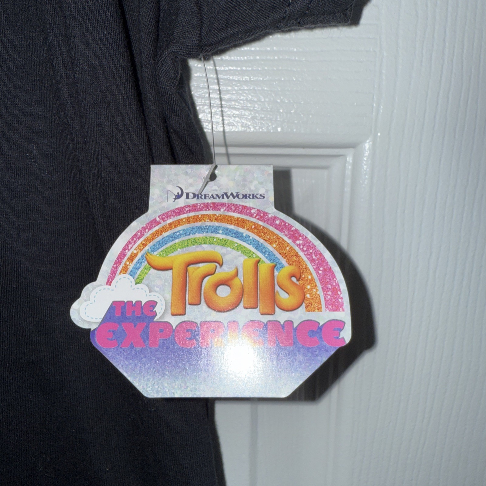 Trolls L Black Short Sleeve, T-Shirt, NYC Graphic On The Front ￼DreamWorls