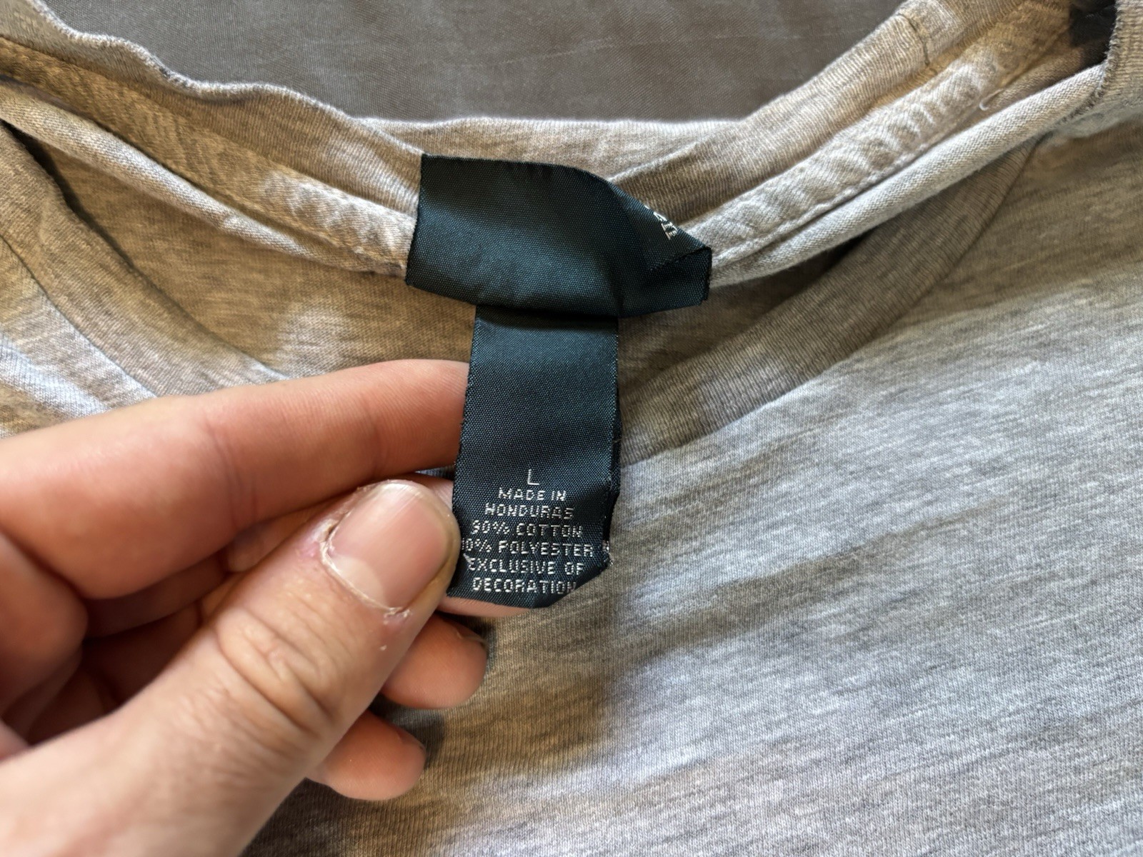 Vintage Polo By Ralph Lauren Tee Shirt Mens Large Gray Single Stitch Pony Logo