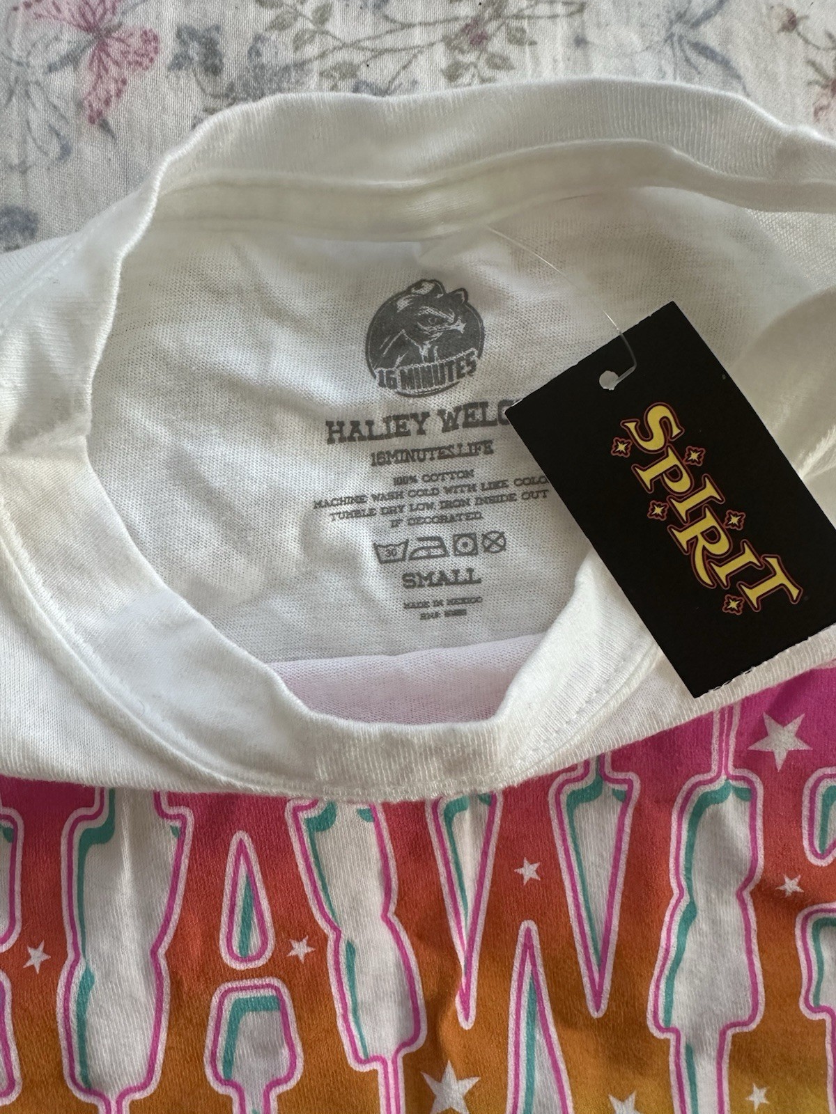 Hailey Welch Tshirt “Hawk Tuah Spit On That Thang” Size Small