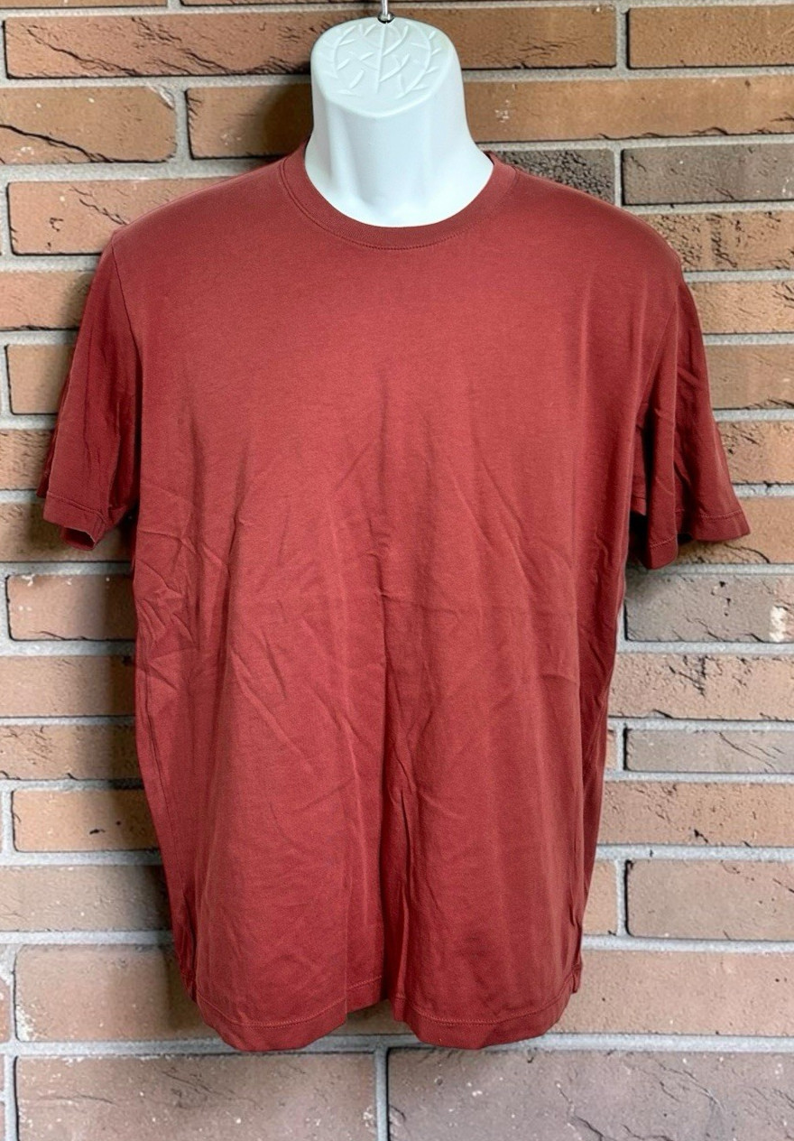 Uniqlo Crew Neck Short Sleeve T-Shirt Men&rsquo;s Size M Red 100% Supima Cotton
