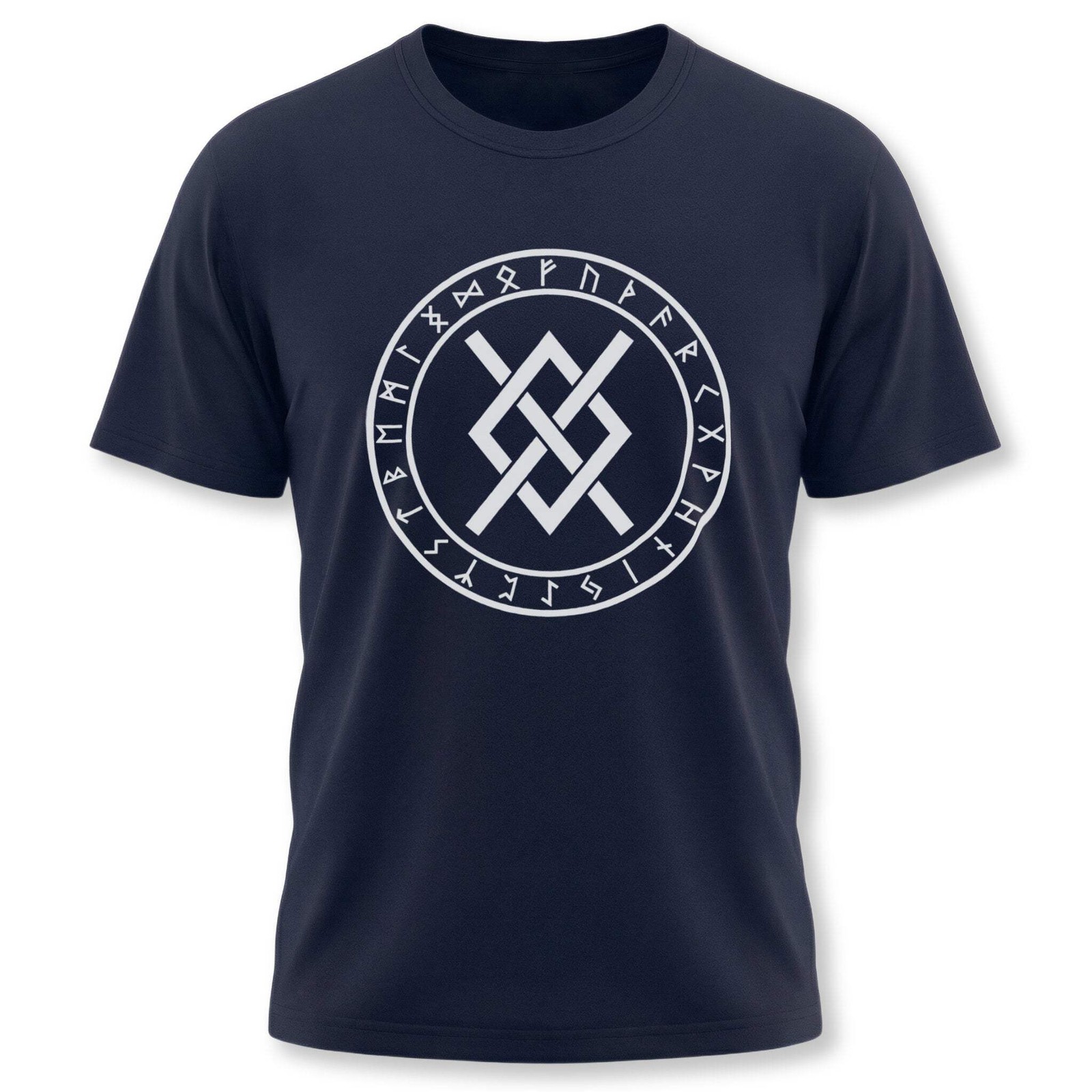 Odin&rsquo;s Spear Gungnir Norse T-Shirt | Viking Symbol With Rune Circle Tee
