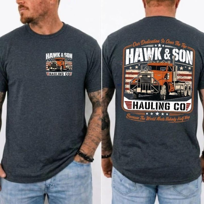 Over The Top Trucker Shirt, Hawk and Son shirt,Vintage Arm Wrestling Movie