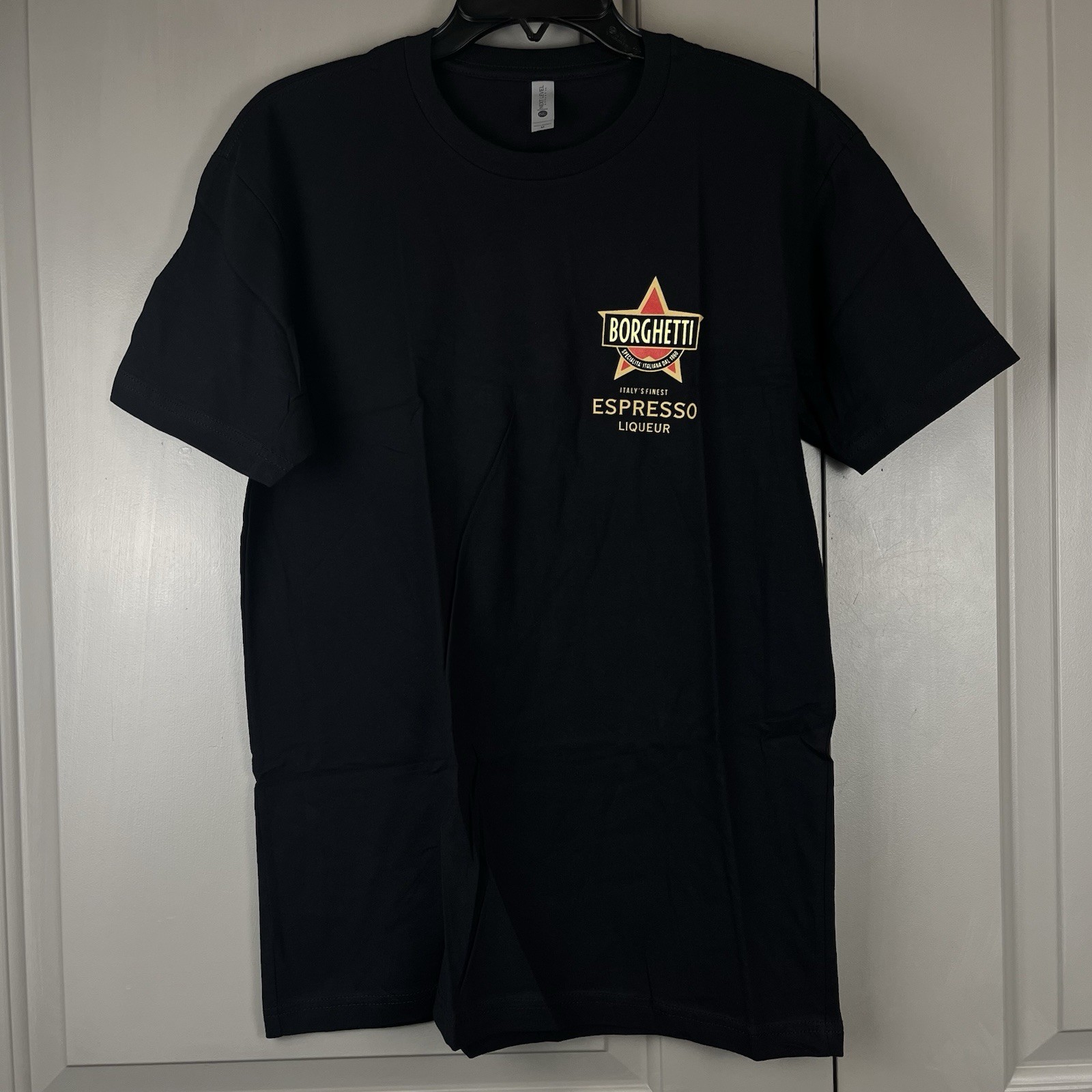 Borghetti Liqueur T-Shirt Mens Medium Italy Finest Espresso Yourself Graphic New