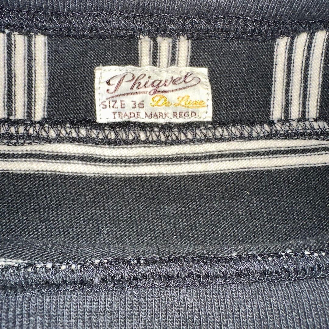 PHIGVEL Border T-Shirt Size 36 Black & White