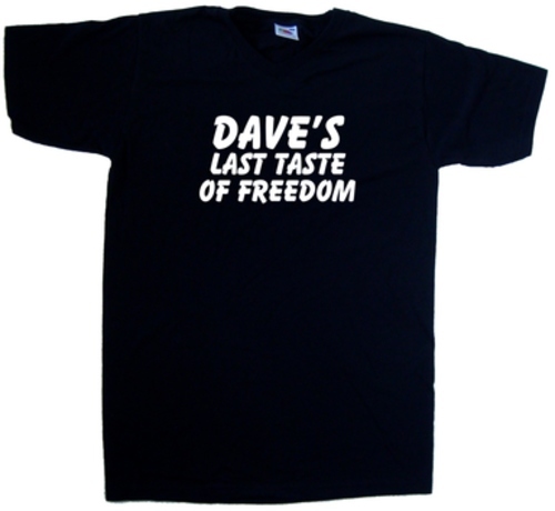 Custom Stag Last Taste Of Freedom V-Neck T-Shirt