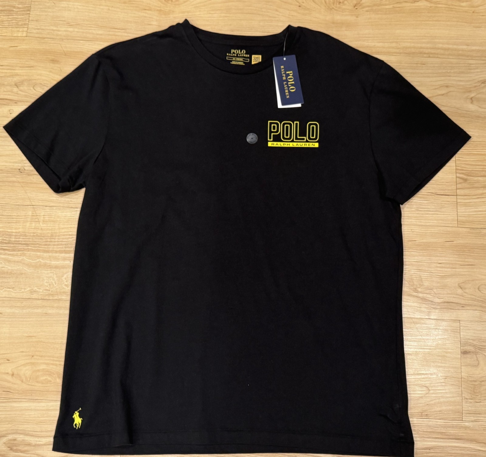 Polo Ralph Lauren Men&rsquo;s Classic Fit Polo Graphic Print T-Shirt Tee Black S-XXL