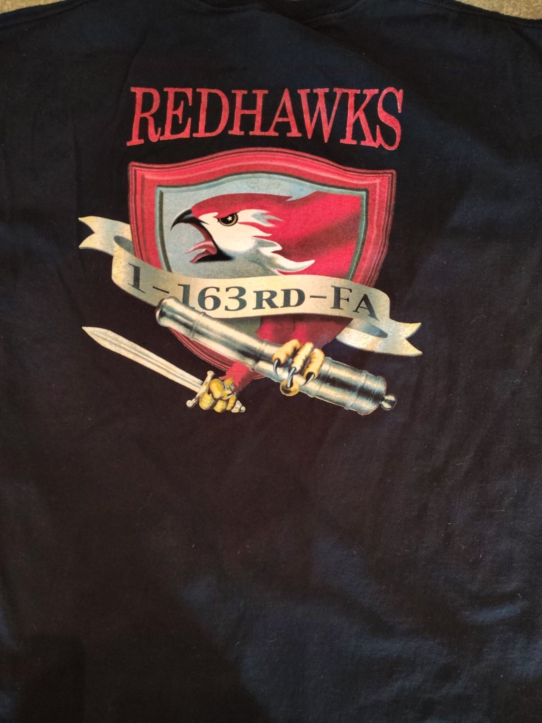 Operation Iraqi Freedom T Shirt Redhawks 163rd 3 XL Welcome Home 2008