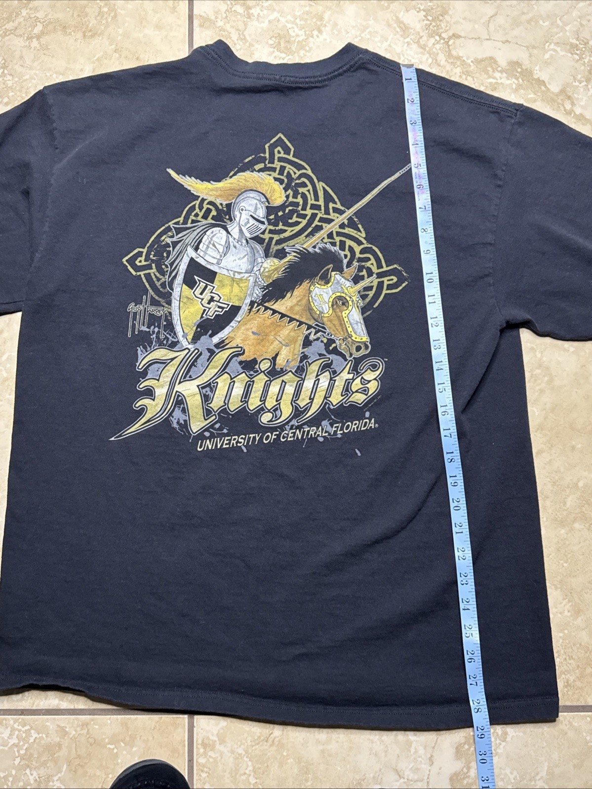 Guy Harvey UCF (Men&rsquo;s L/XL) Graphic T-Shirt Black Short Sleeve DEADSTOCK