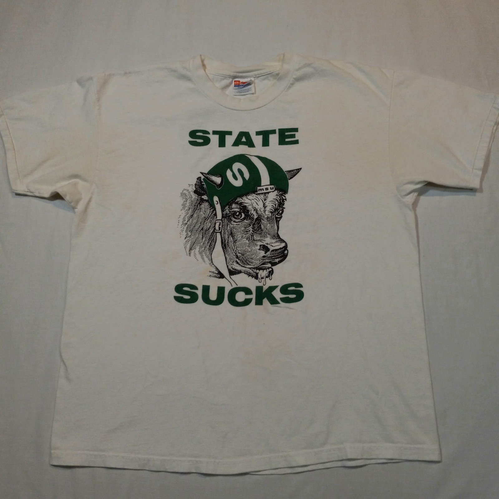XL 1996 Anti MSU STATE SUCKS 10 Reasons Why Michigan T-Shirt Vintage 90s