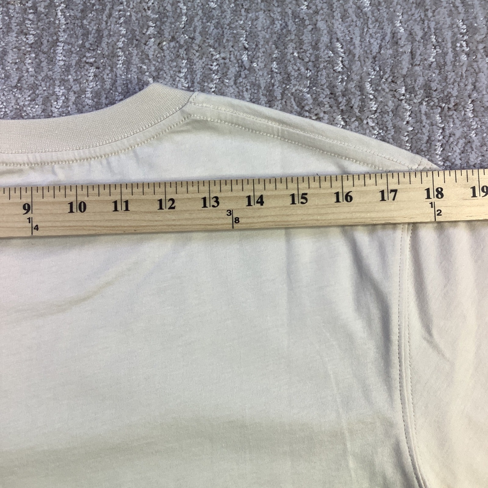 Fjallraven Kanken T-shirt Boston Chalk White Organic Cotton Unisex Small NWT