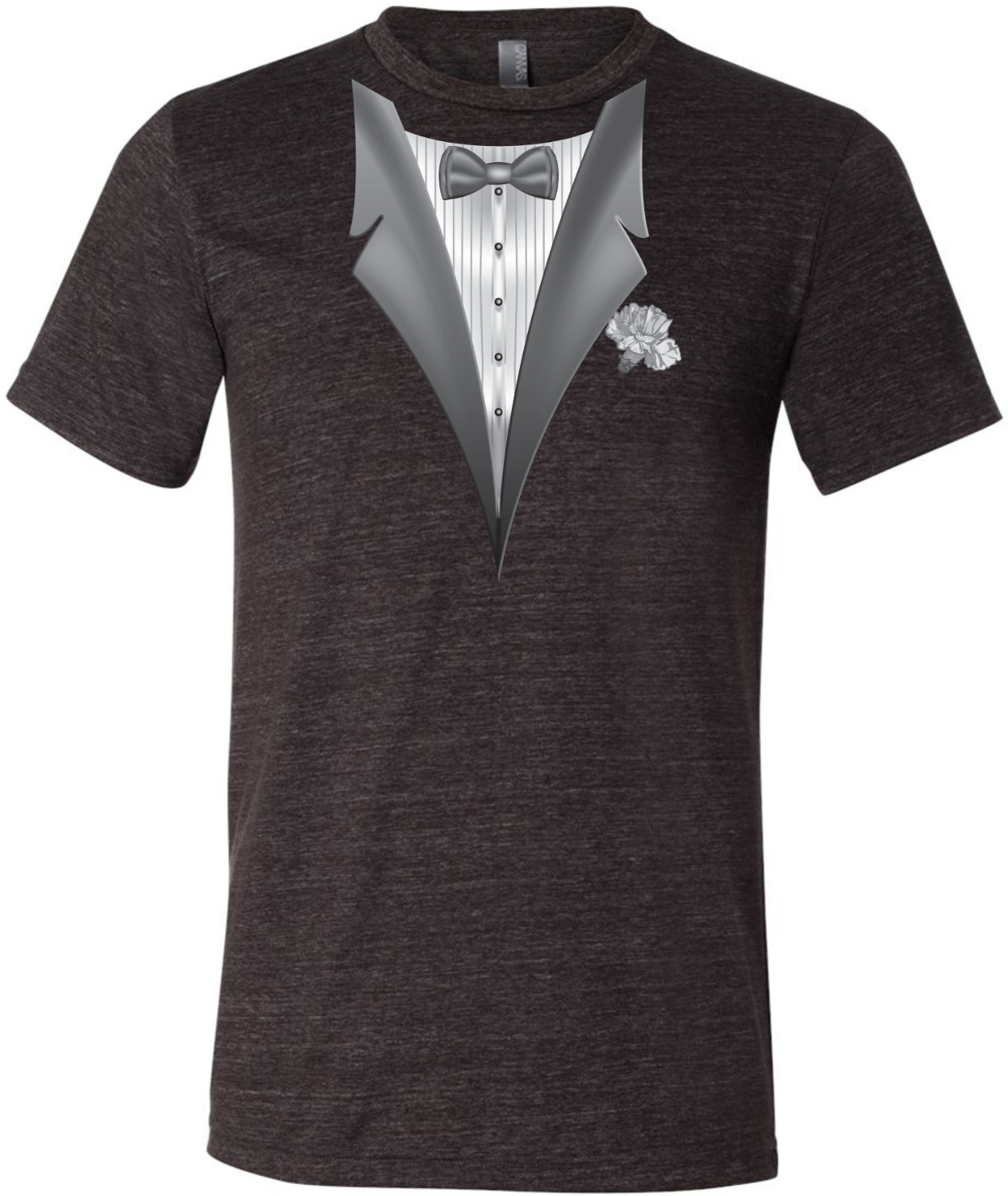 Buy Cool Shirts Tuxedo T-shirt White Flower Tri Blend Tee