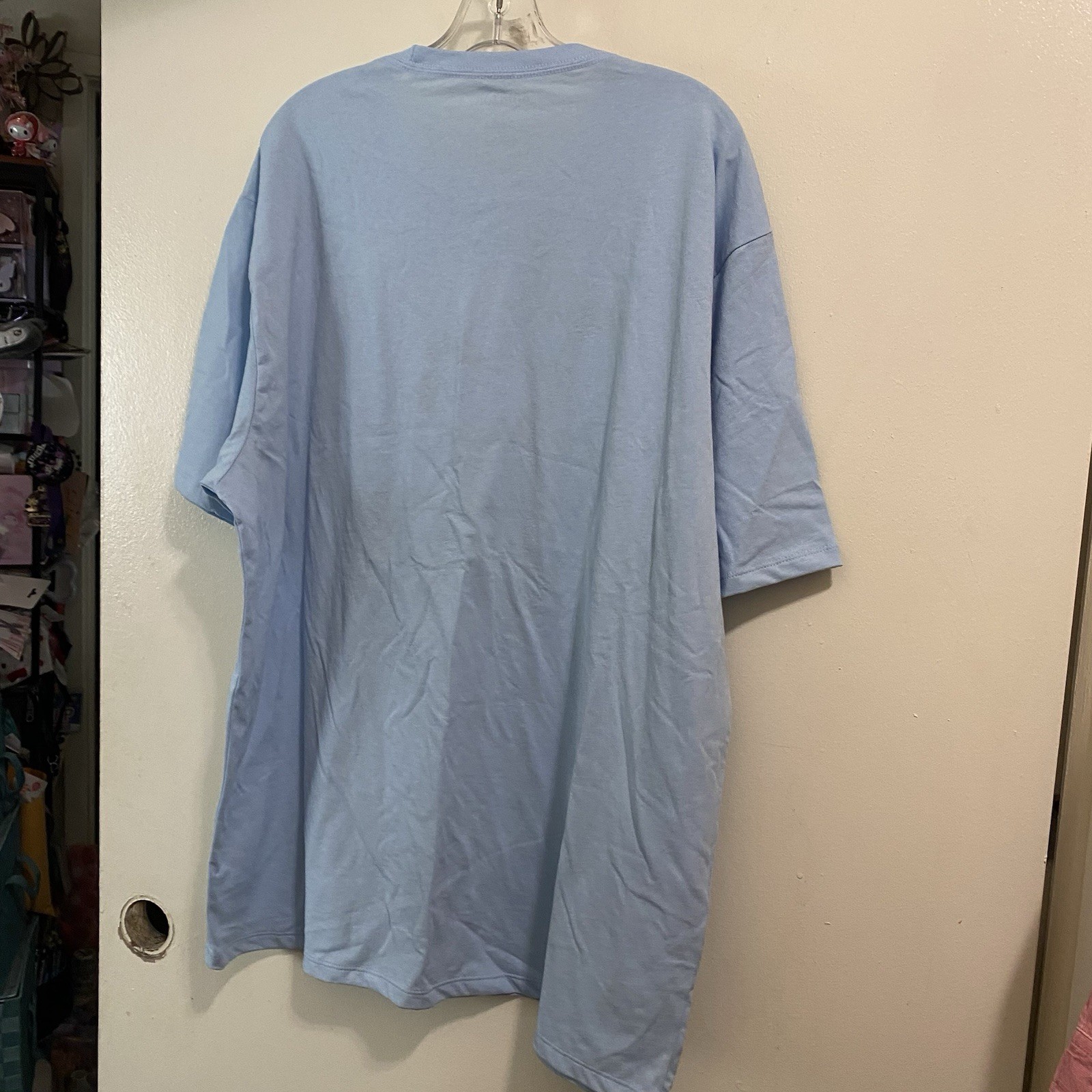 Amazon 2X 2XL 54” 2026 Prime Day Tee T Shirt Light Blue Cat & Dog Mens Womens