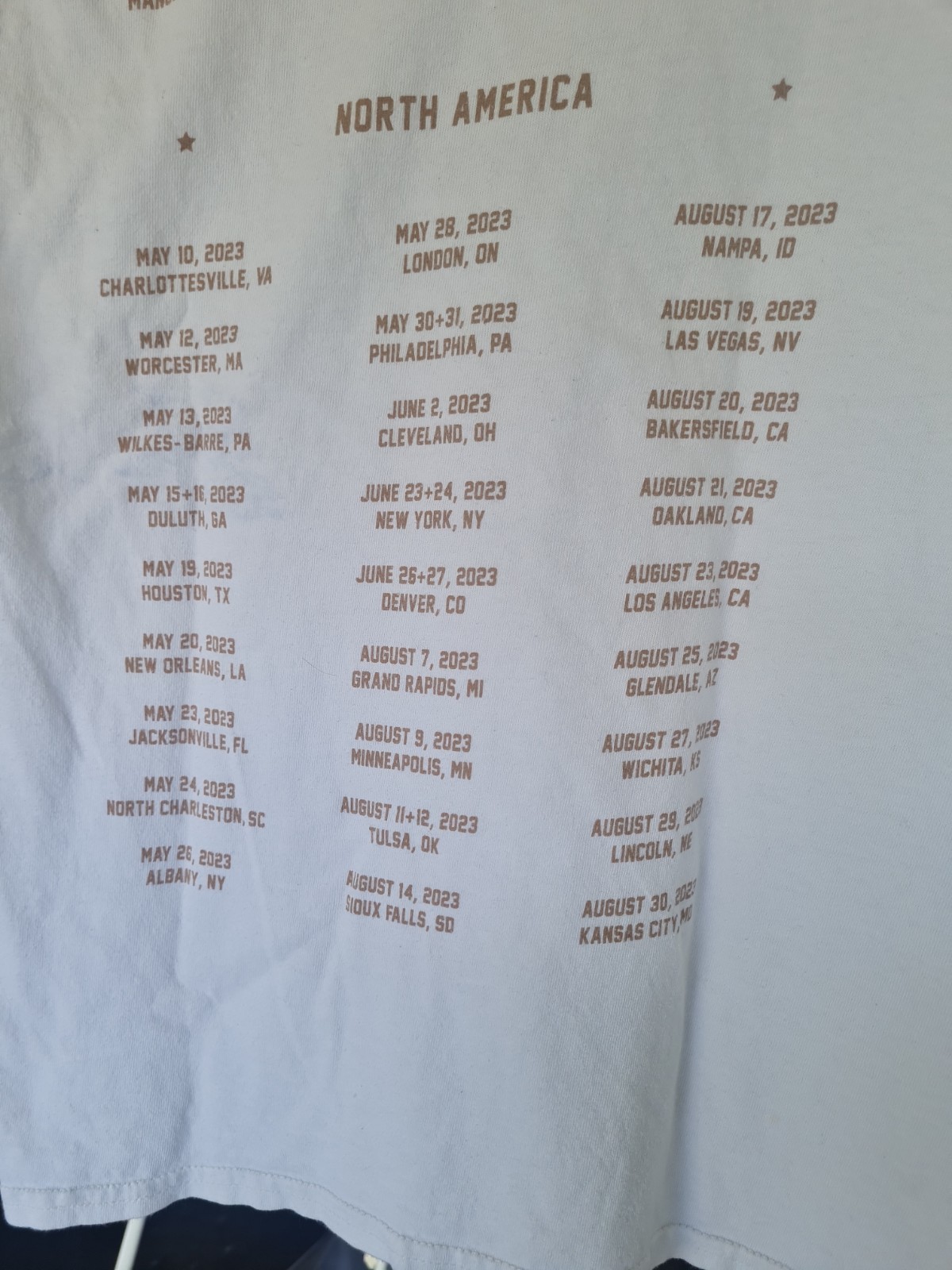 Zach Bryan Burn Tour Shirt Mens Medium Western Country Concert Merch World 2023