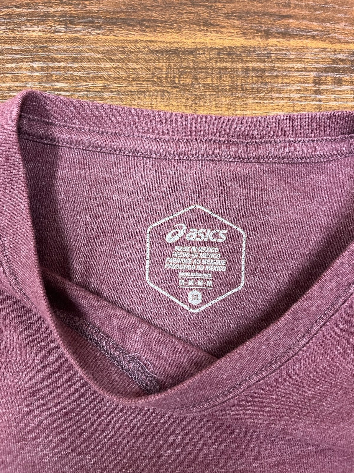 ASICS Men’s Tshirt Logo Burgundy M