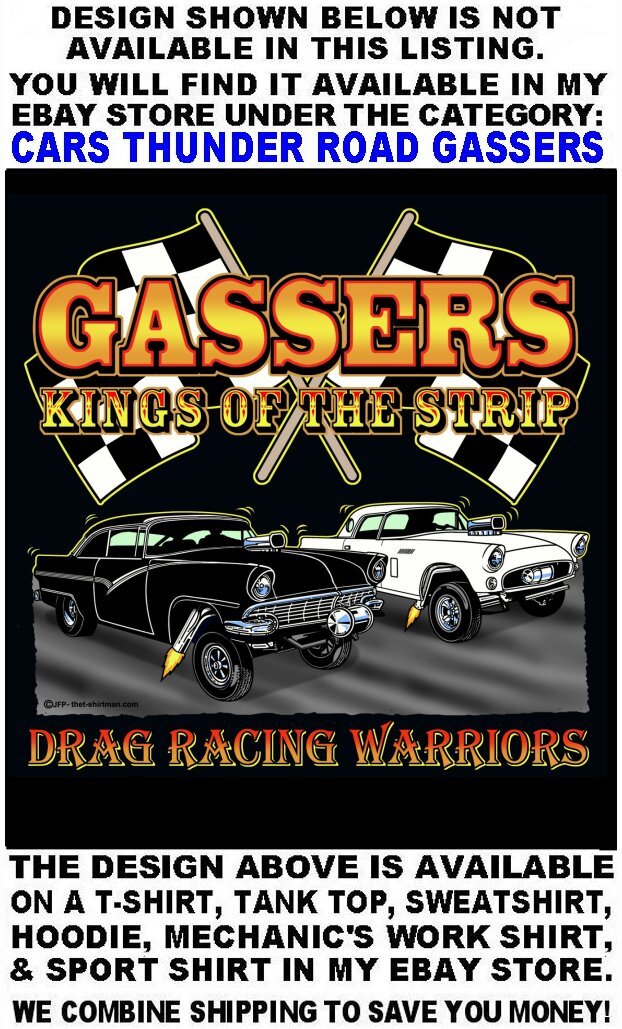 Old School Thunder Road Speed Demon Devil Speed Shop Gasser Race Car Work Shirt
