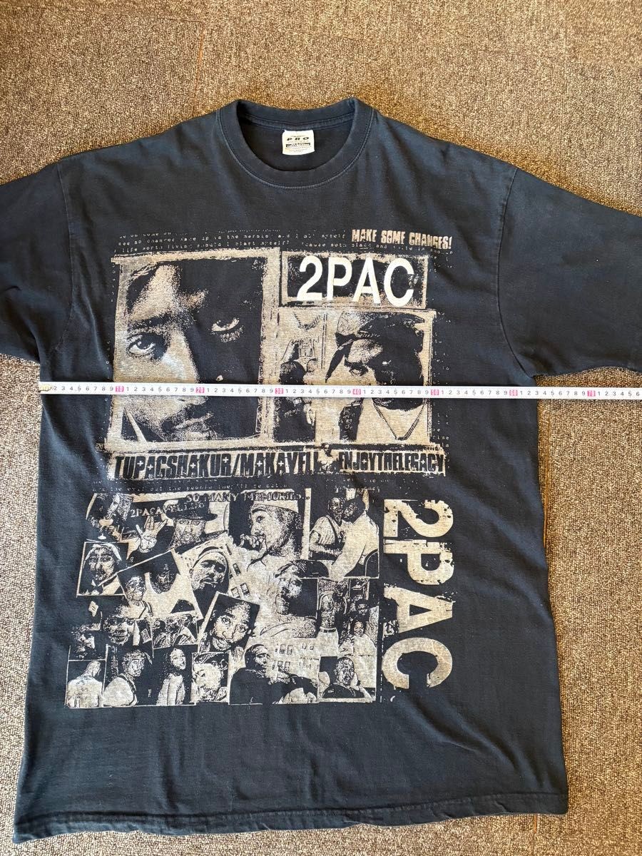 [Rare 2XL] Vintage 2Pac Pro Power T-Shirt – Embroidered Logo – Oversized Fit
