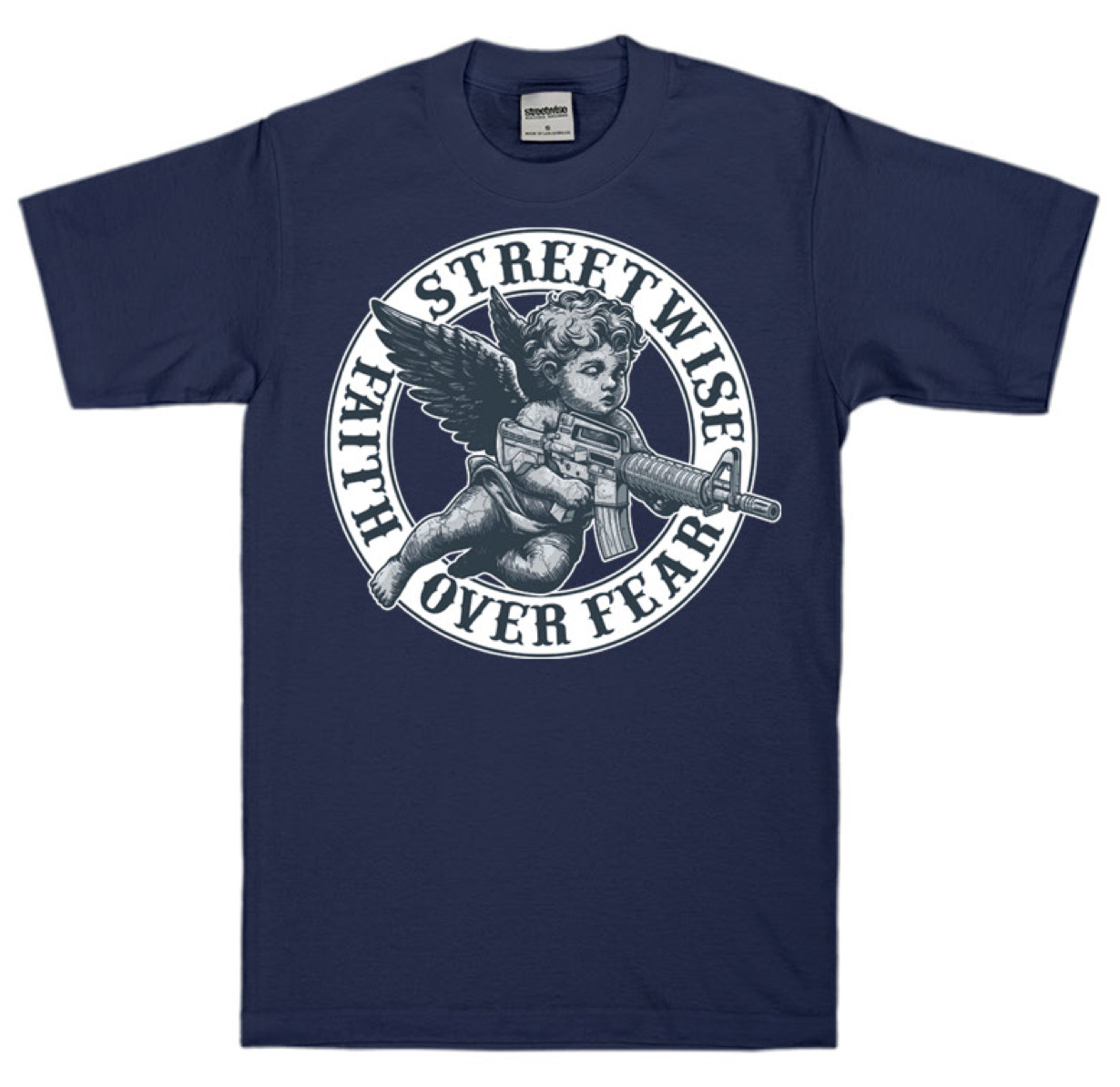 streetwise Gunners Graphic T-Shirt Black & Navy Blue M-5XL