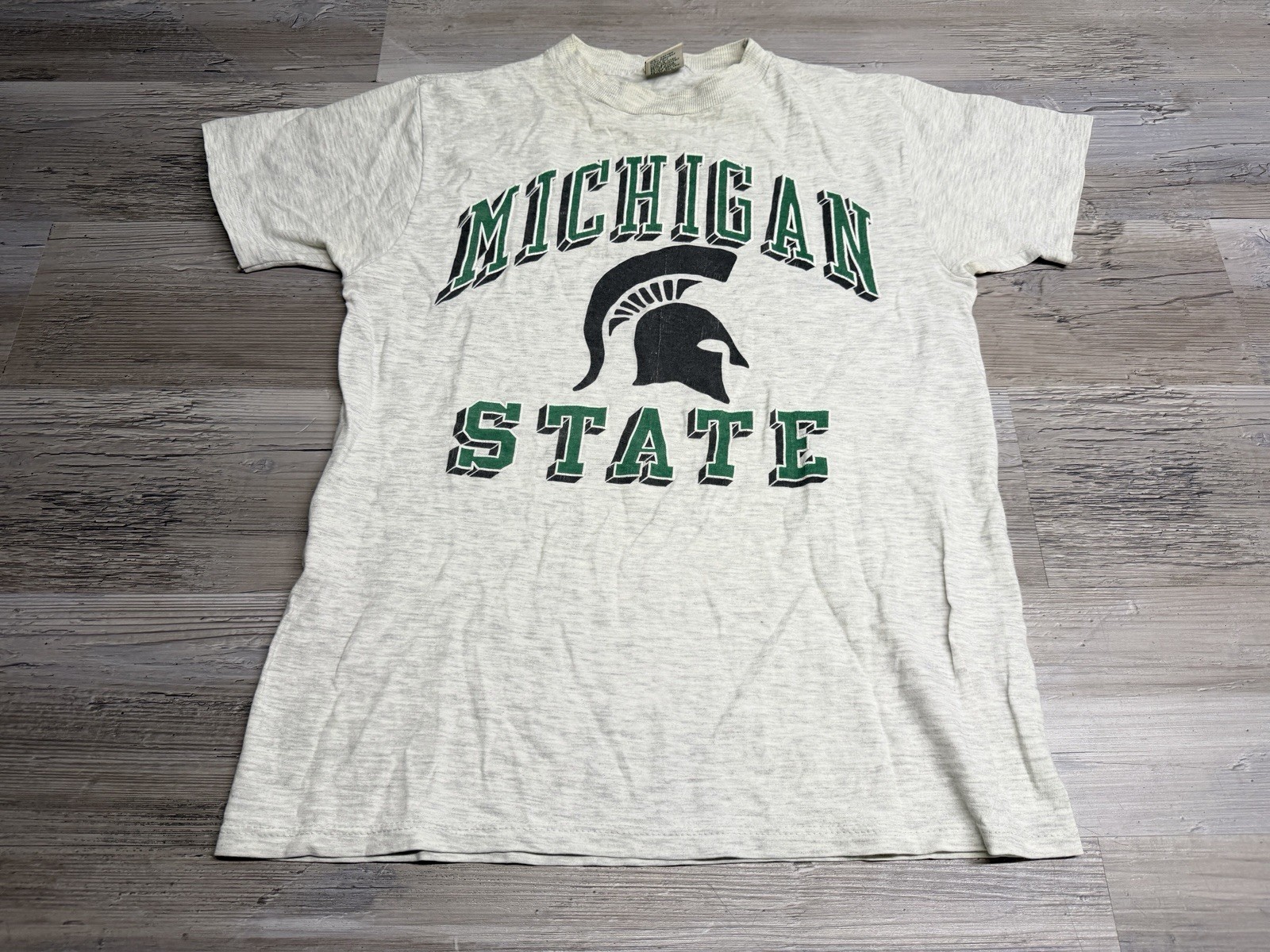 Vintage Michigan State Spartans T-Shirt Galt Sand Single Stitch USA Made 90s MSU