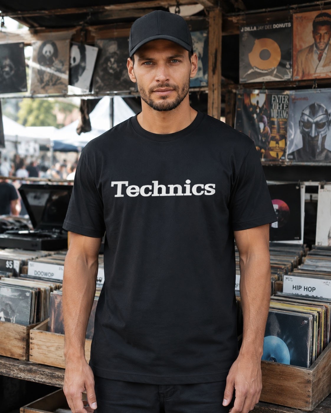 TECHNICS LOGO T SHIRT DJ 1200 TURNTABLE MUSIC VARIOUS COLORS SIZES M-2XL