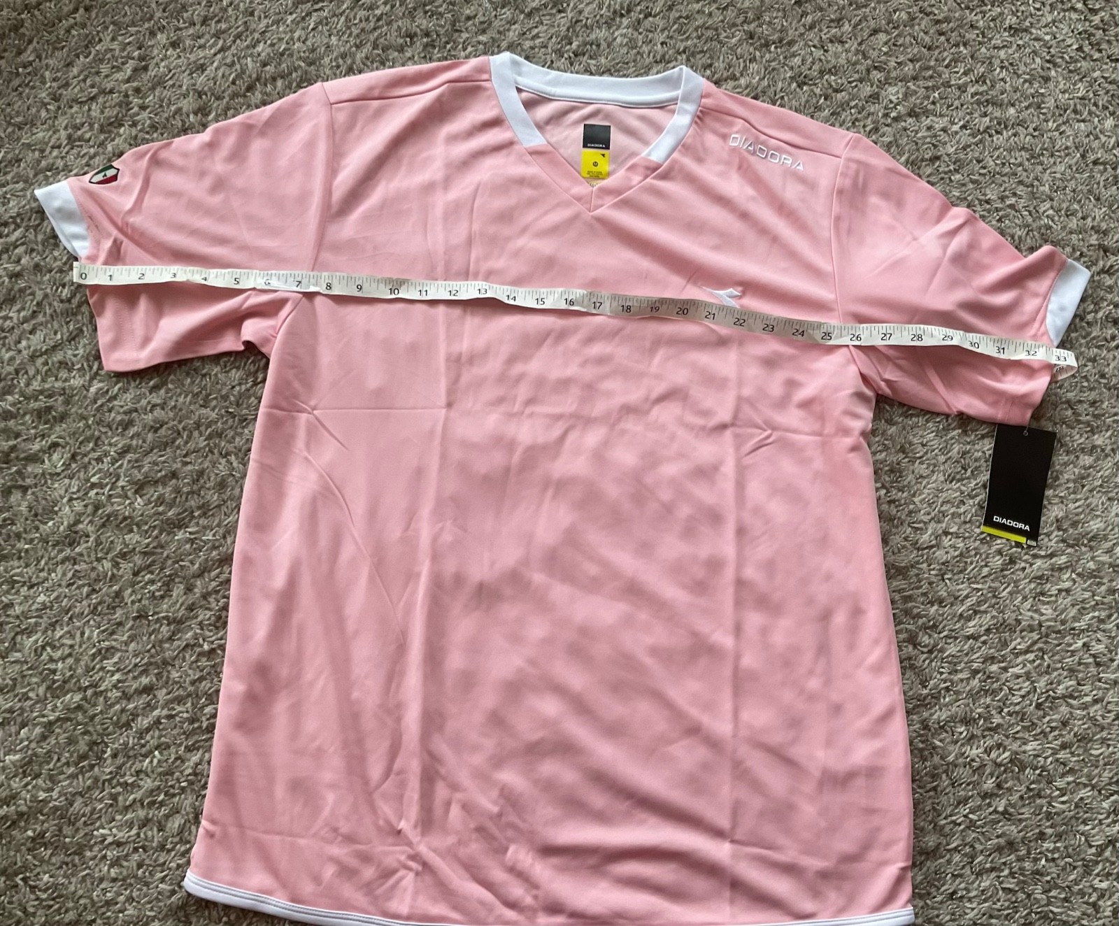 Diodora Light Pink Football Jersey