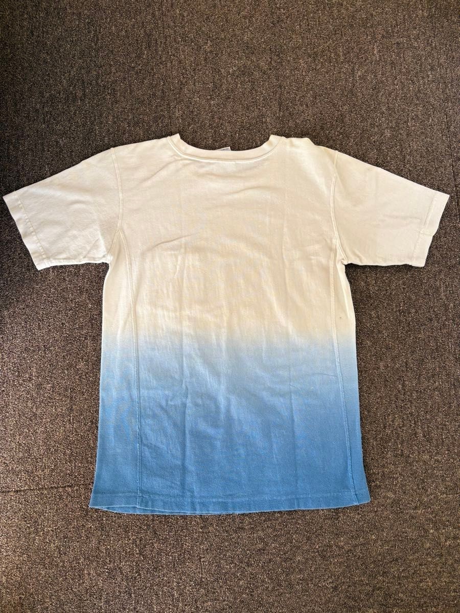Rare 90s-00s Champion Reverse Weave Pocket T-Shirt Medium Dip-Dye Gradient