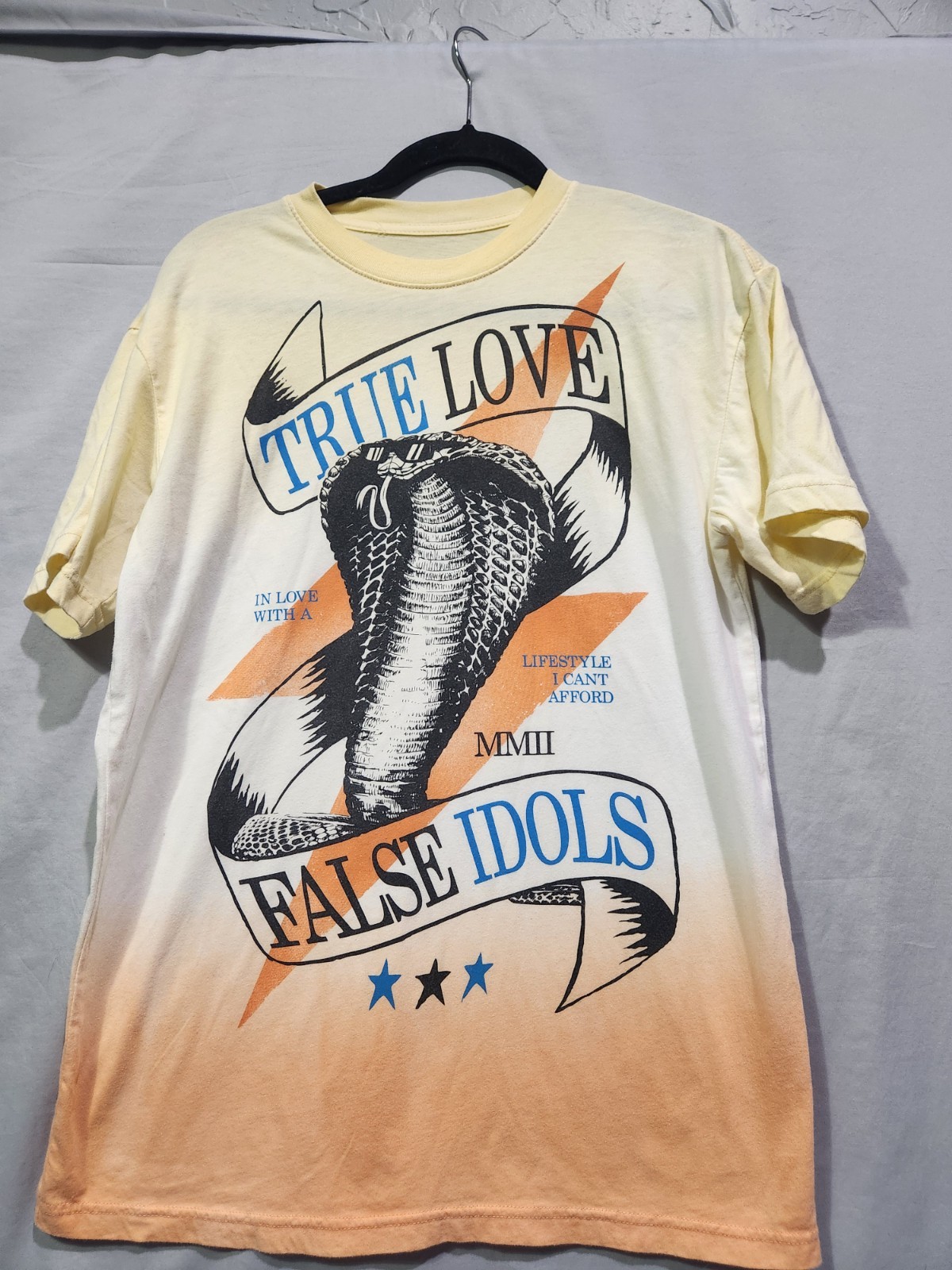 TLFI True Love False Idols Lifestyle Can&rsquo;t Afford Cobra Snake T-Shirt Medium