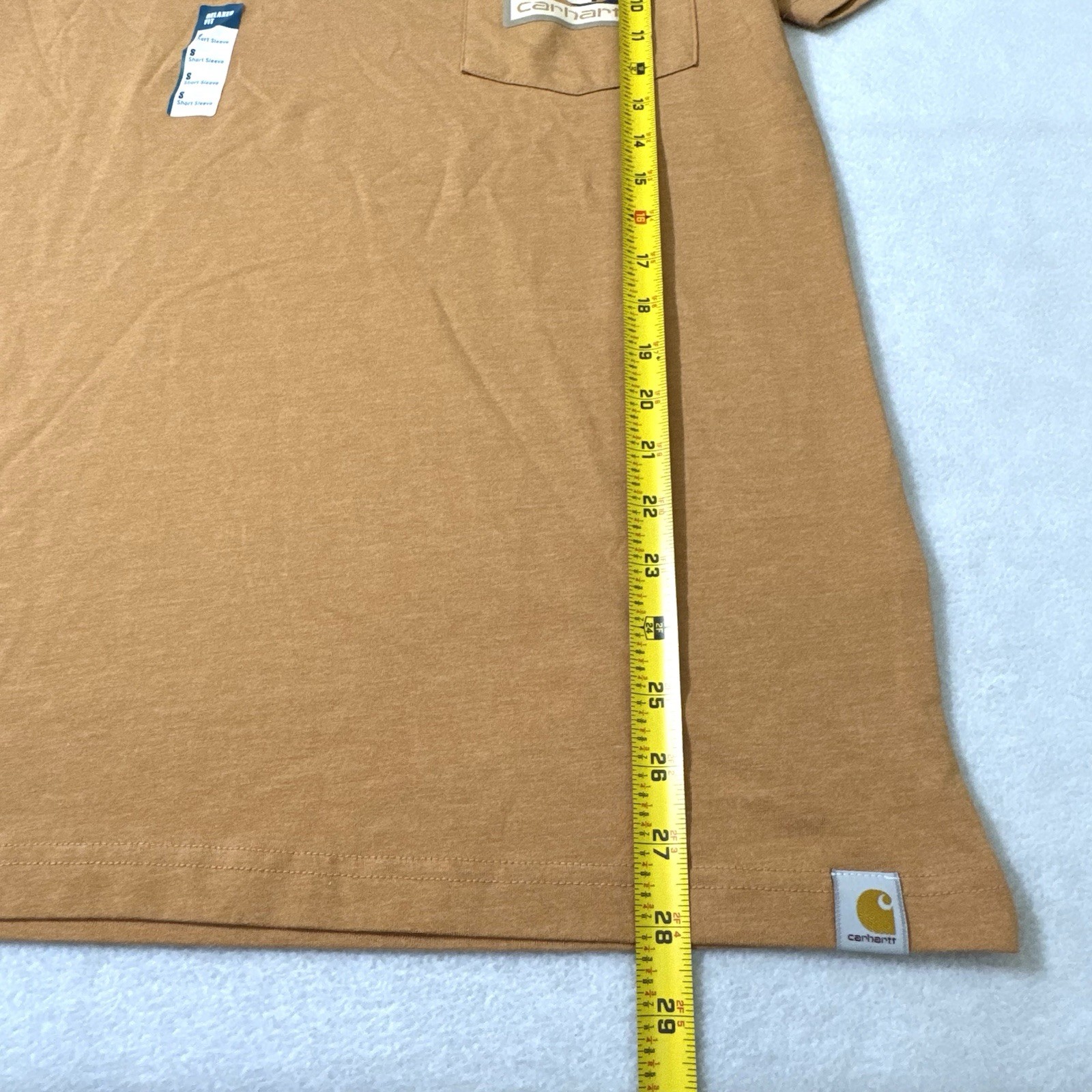 Carhartt Relaxed Fit Small Pocket T-Shirt Camo Logo Brown Short Sleeve Tee NWT