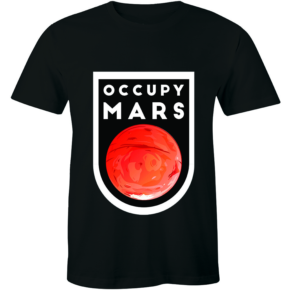 Occupy Mars Shirt Terraform Space Exploration Planets Tee Men T-shirt
