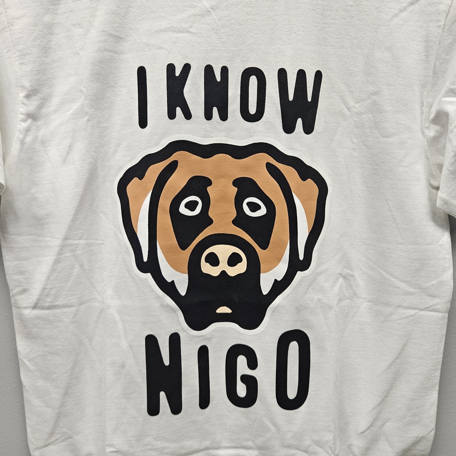 Human Made I Know Nigo Doghead NYC Pop-Up Tee &lsquo;White&rsquo; – Size Small