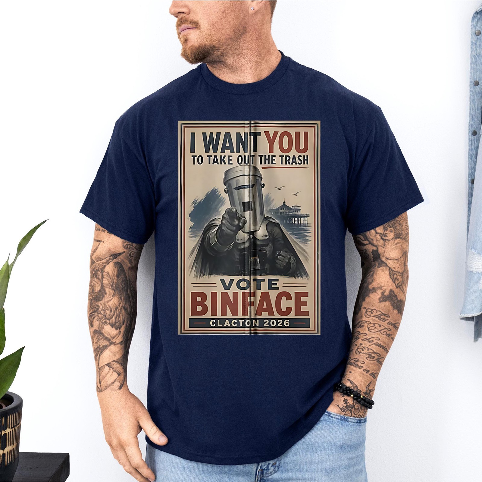 Retro I Want You To Take Out The Trash Vote Binface 2026 Count Binface T-Shirt