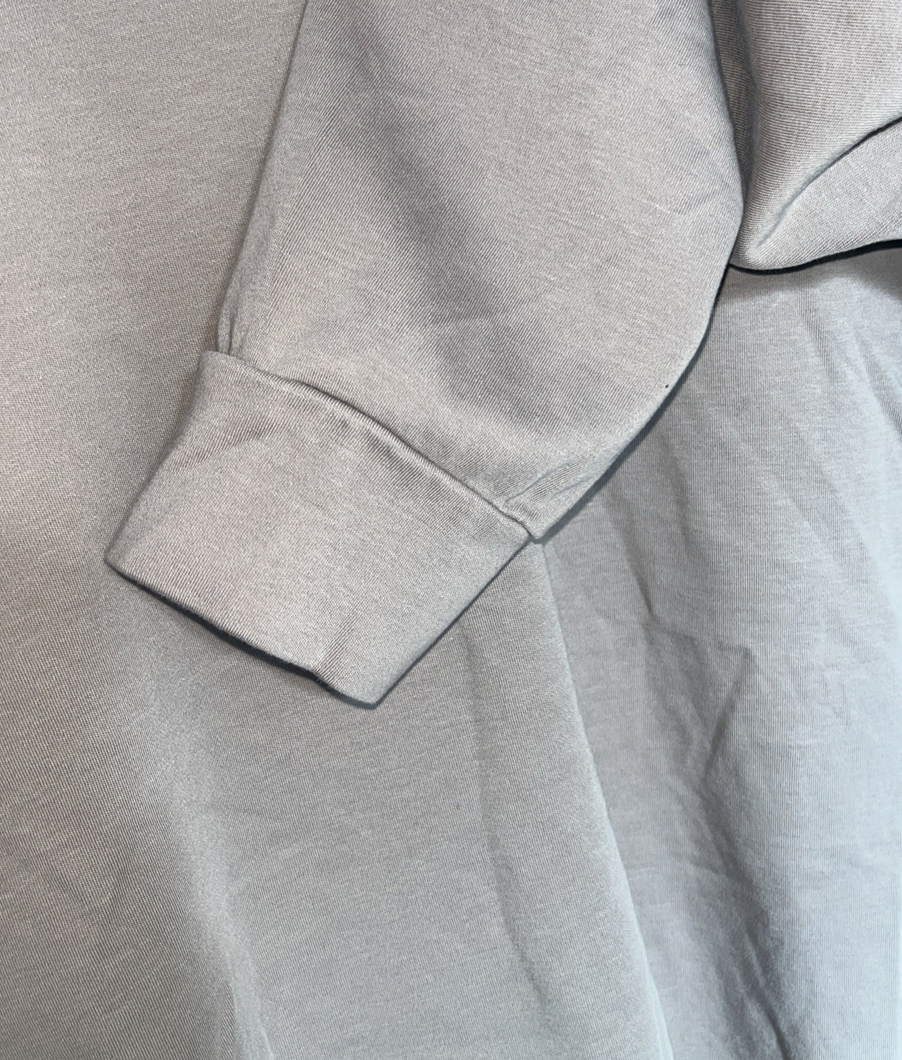 Public Supply NYC Mens Long Sleeve Taupe washed effect OVERSIZE Size XL