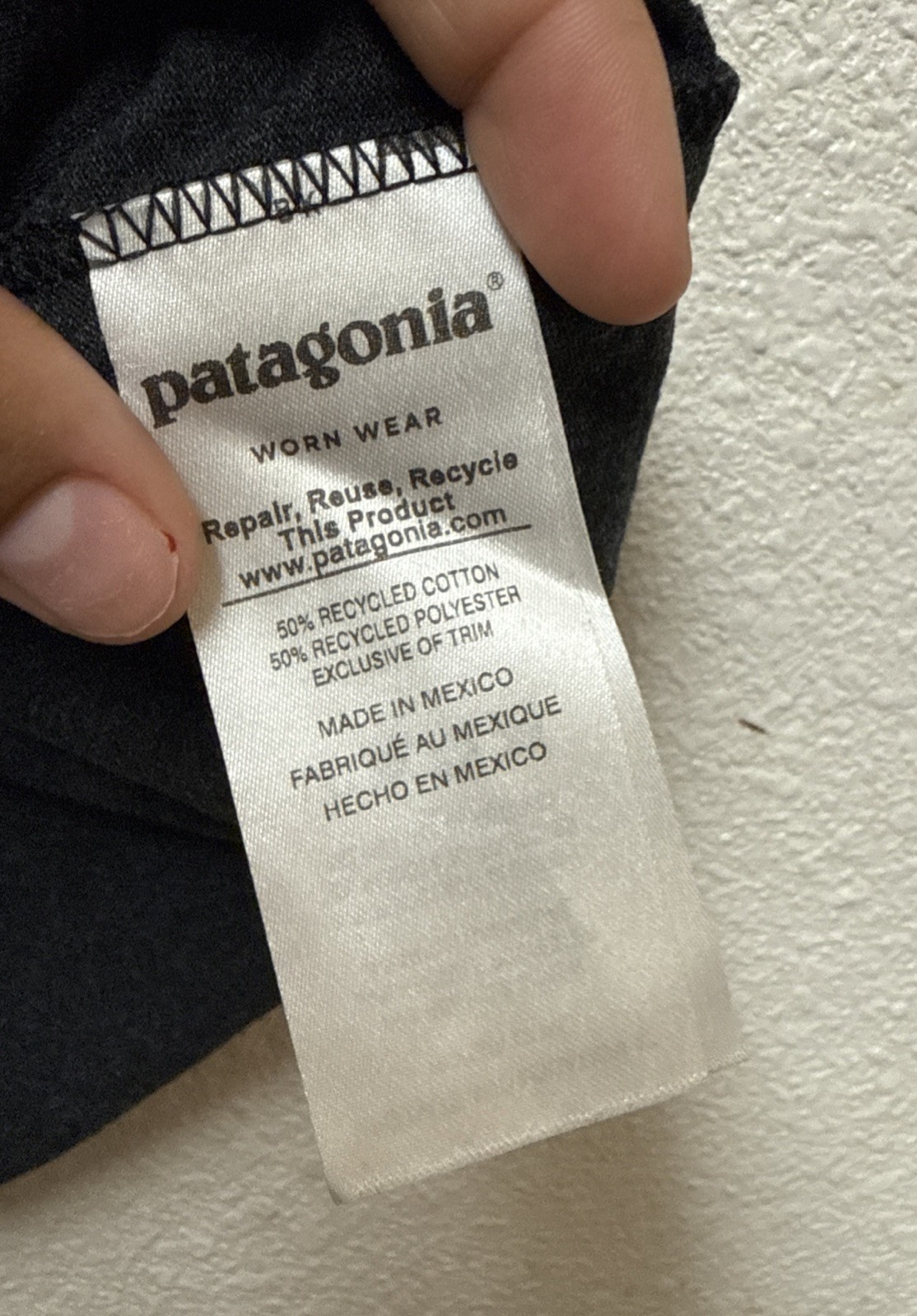 Patagonia Live Simply « Spork » T-shirt Men&rsquo;s Gray Short Sleeve 39046 Sz S
