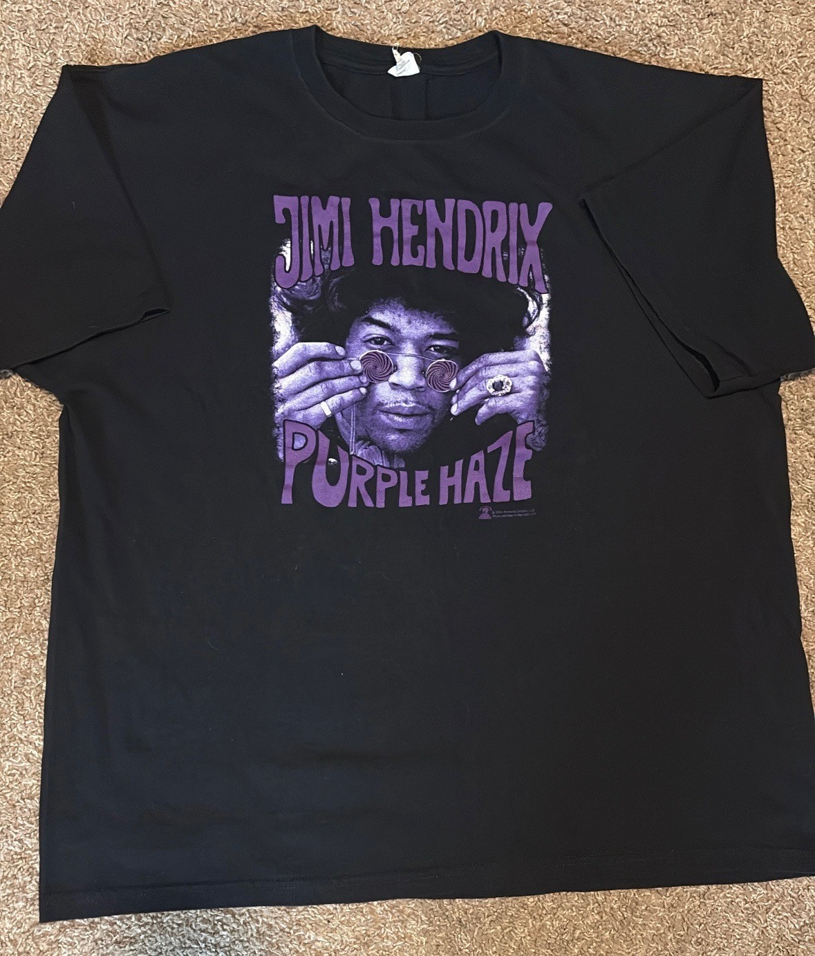 Jimi Hendrix 2005 T-Shirt Men&rsquo;s XL Beige Vintage, AAA, Y2K