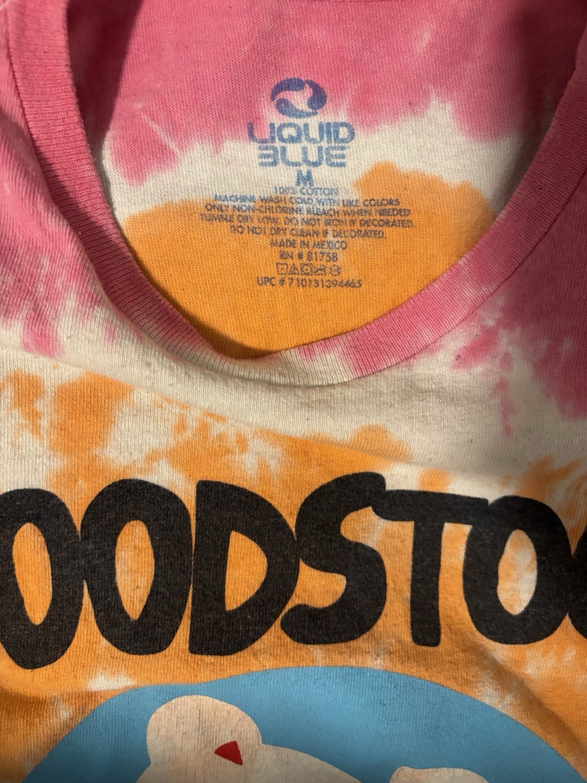 Liquid Blue WOODSTOCK tie dye SIZE medium