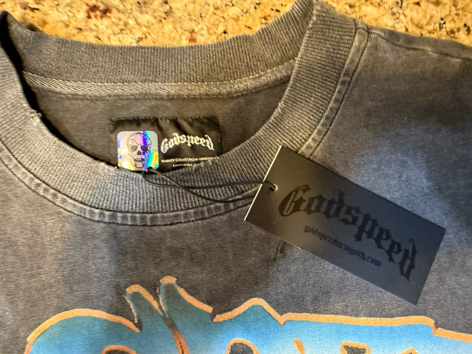 GODSPEED Virtuoso Tee T Shirt Grey Wash Number #1 of 444 Authentic 2XL XXL