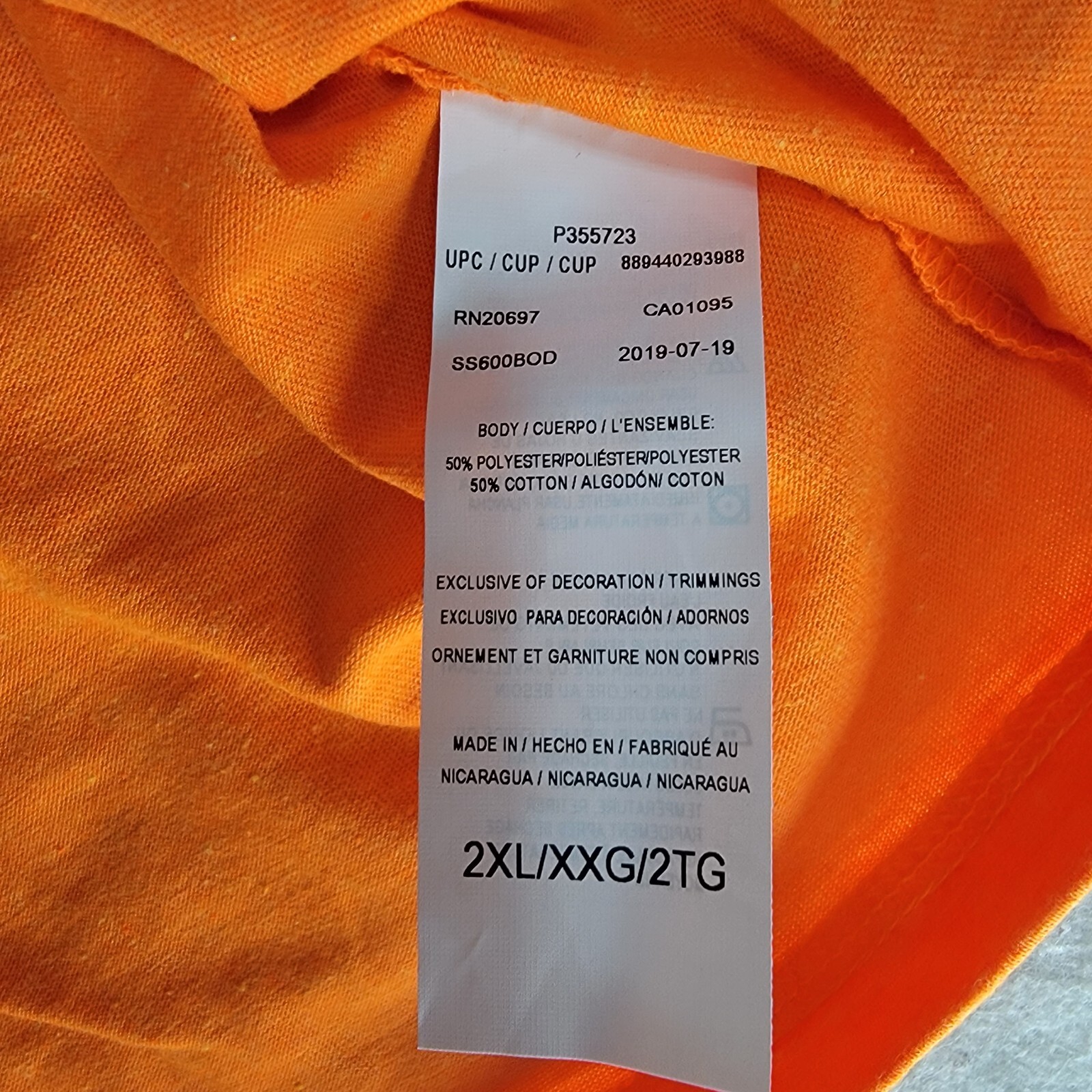 Dickies Shirt Mens 2XL XXL Orange Temp IQ Lightweight Performance Wicking NWT