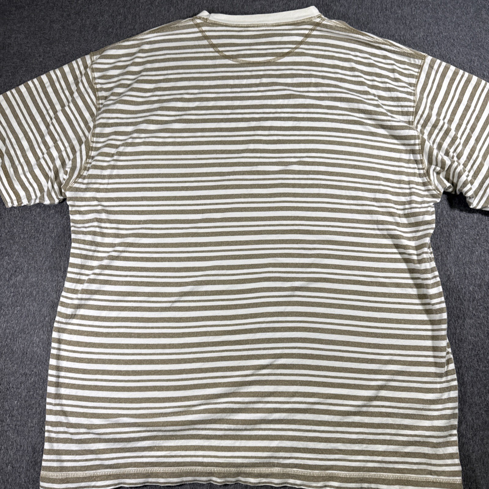 G.H. Bass & Co. Shirt Mens Large Striped Crew Neck Comfortable Casual Top VTG