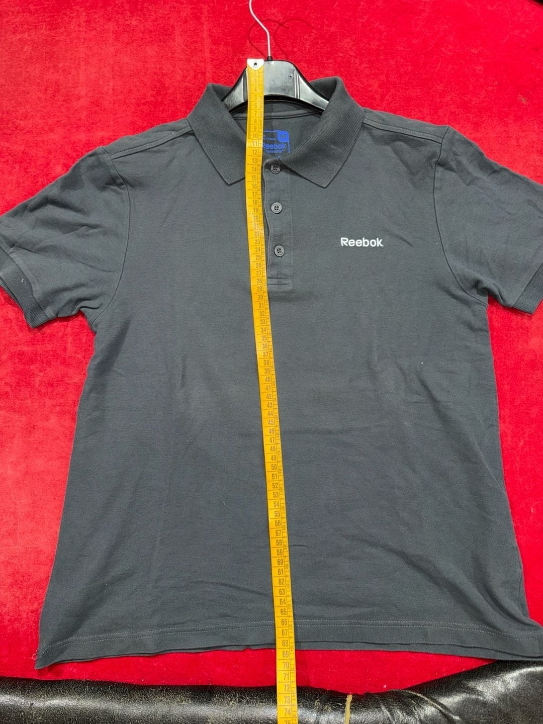 Reebok Elements Short Sleeve Cotton Polo Shirt in Midnight Navy