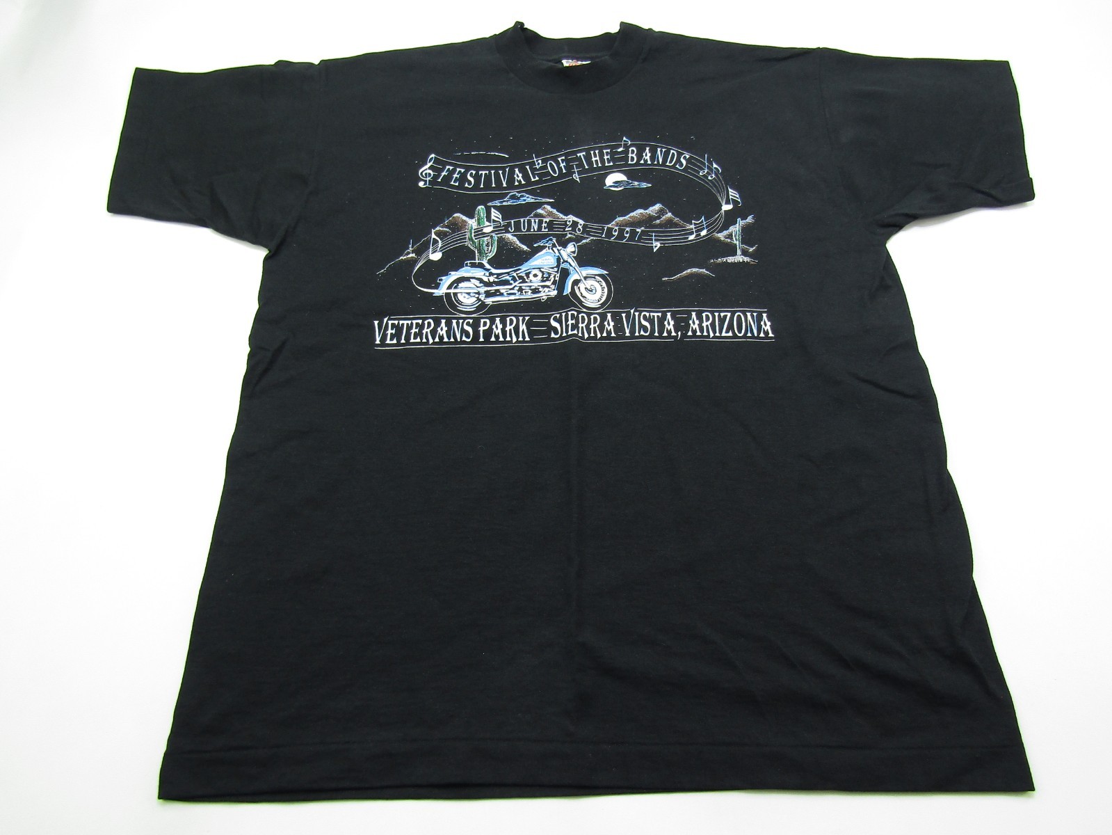 VTG 1997 Festival of the Bands Sierra Vista Arizona T-Shirt Mens XL Motor Cycle