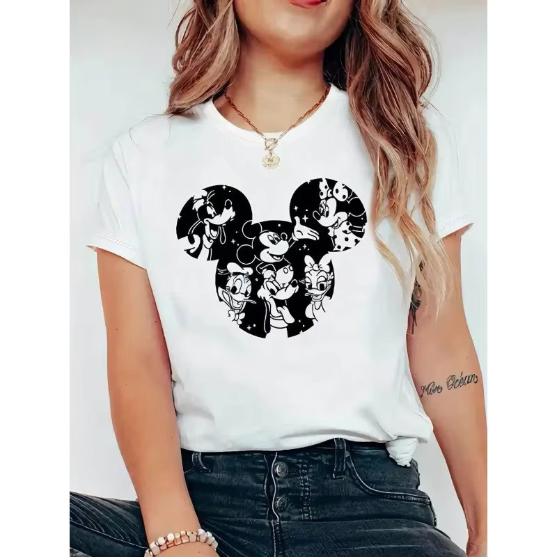 Disney Fun Cute Mickey Mouse Summer T-shirt Men Women Unisex 45