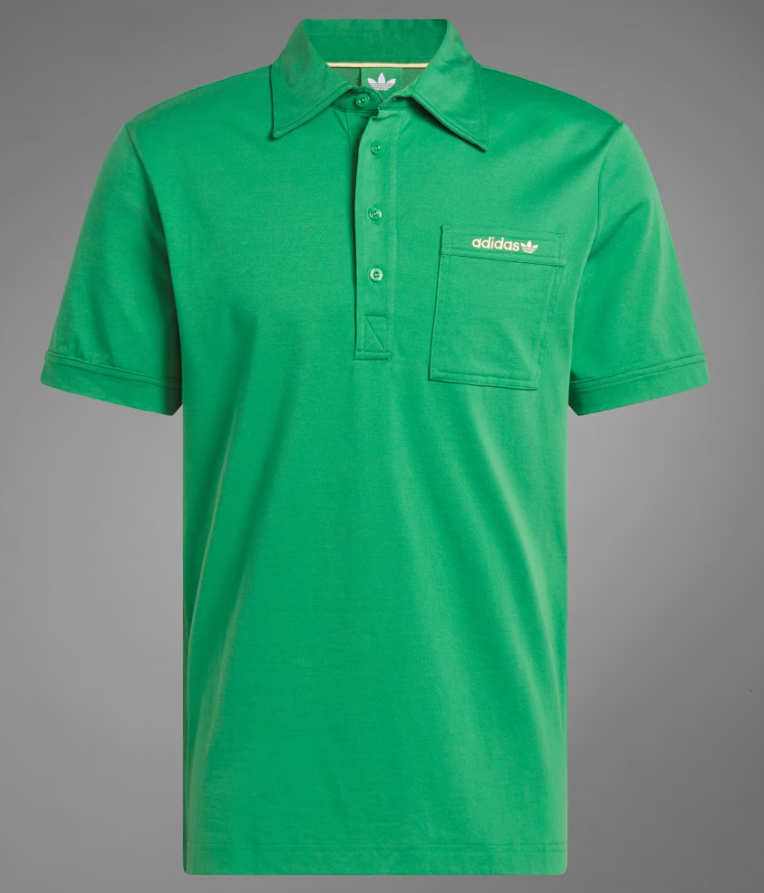 NEW MENS ADIDAS ORIGINALS TREFOIL ARCHIVE POLO POCKET SHIRT ~SIZE LARGE #JF5002