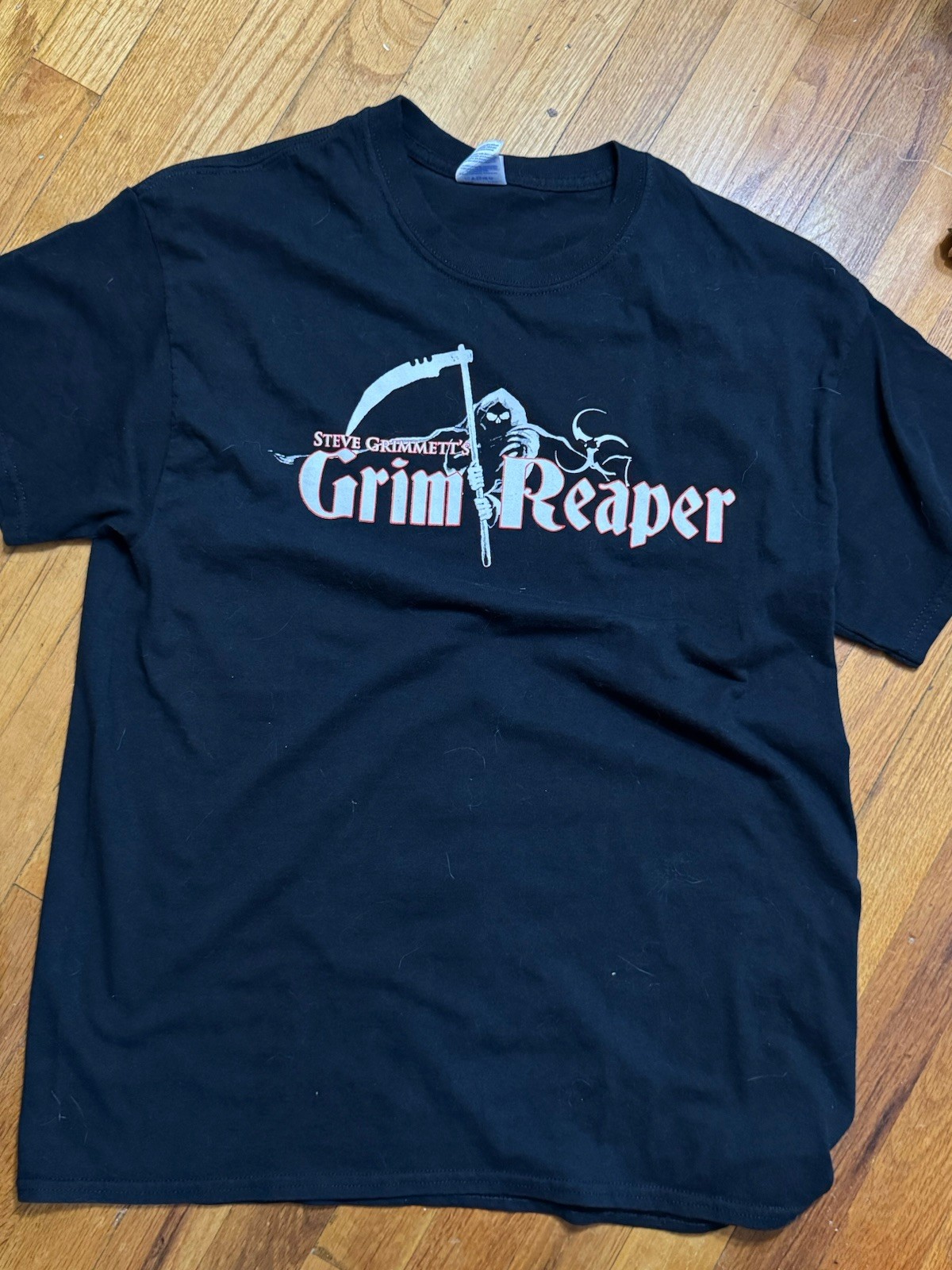 Steve Grimmett&rsquo;s Grim Reaper Concert TShirt Band Tee 2014 Gildan L